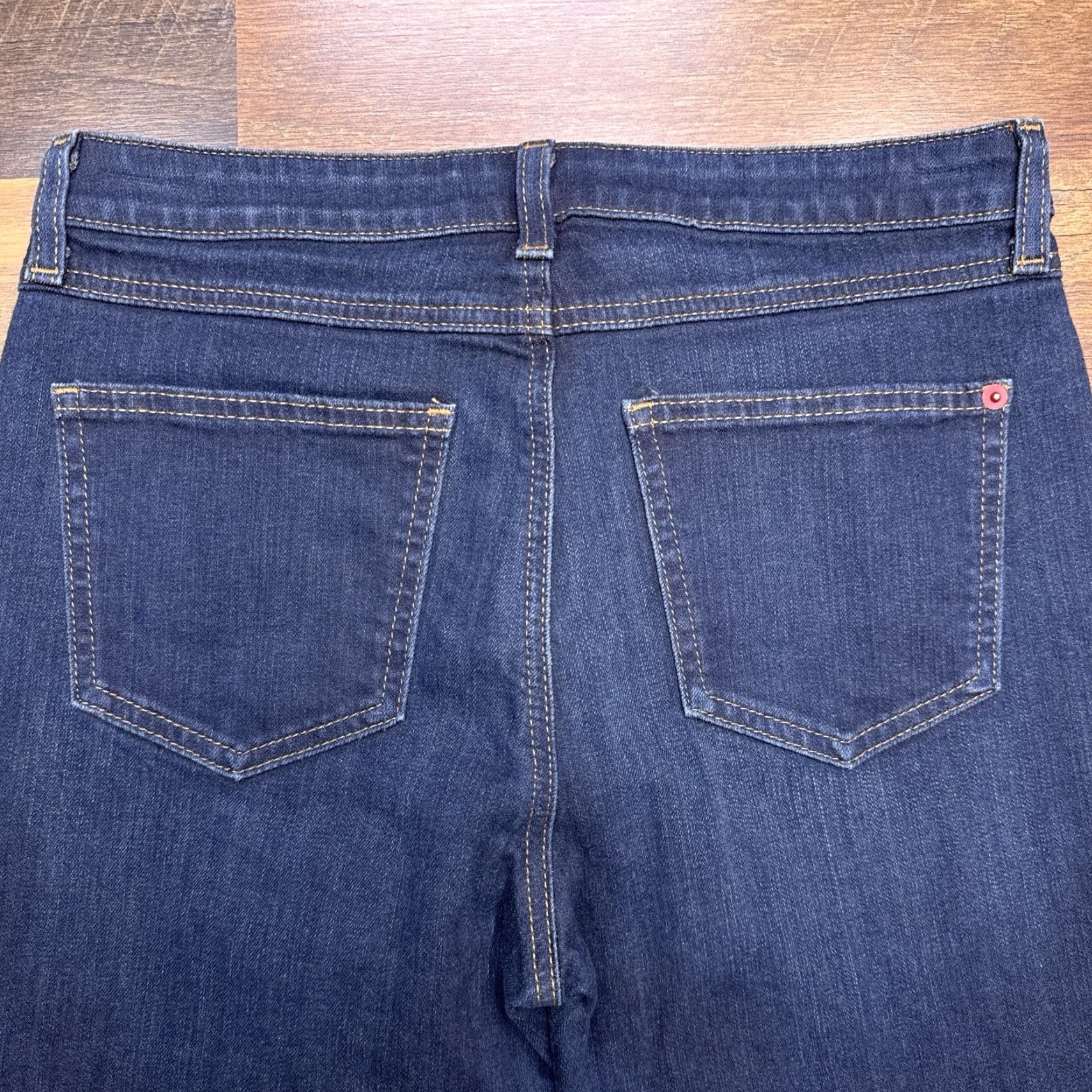 Spanx Spanx Jeans Womens 29 Slim Bootcut Mid Rise Stretch Denim Dark Blue 5-Pocket City 30.5 Inseam Size 29" - 7 Thumbnail
