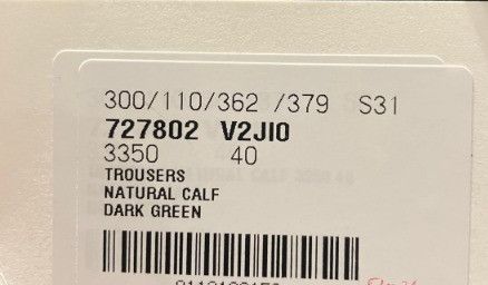 Bottega Veneta o1n1vont0325 Natural Calf Trouser in Dark Green Size 27" / US 4 / IT 40 - 5 Thumbnail