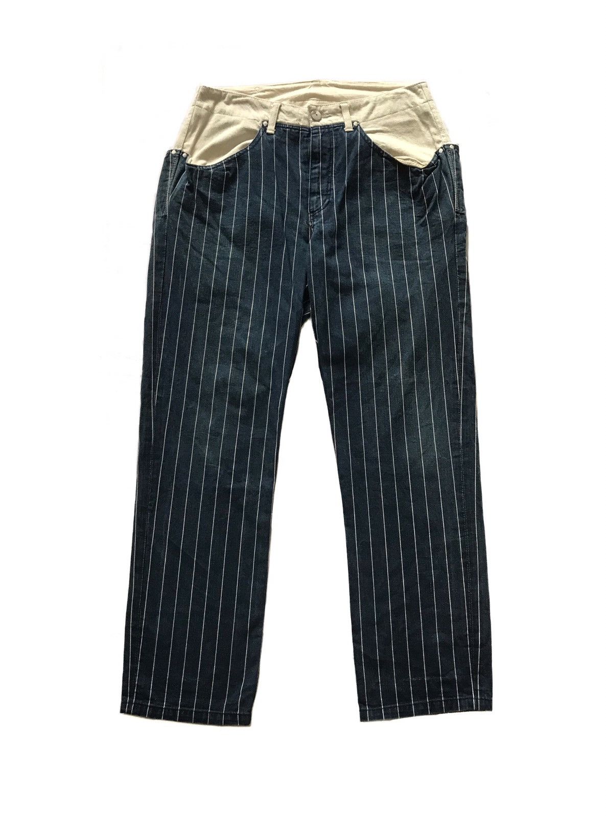 Japanese Brand × Kapital EFILEVOL STRIPE KAPITAL STYLE TROUSER PANTS Size US 30 / EU 46 - 1 Thumbnail