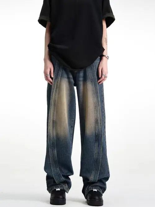 Japanese Brand Hazaki x Hino High Street Vintage Loose Jeans Blue Size US 32 / EU 48 - 6 Thumbnail