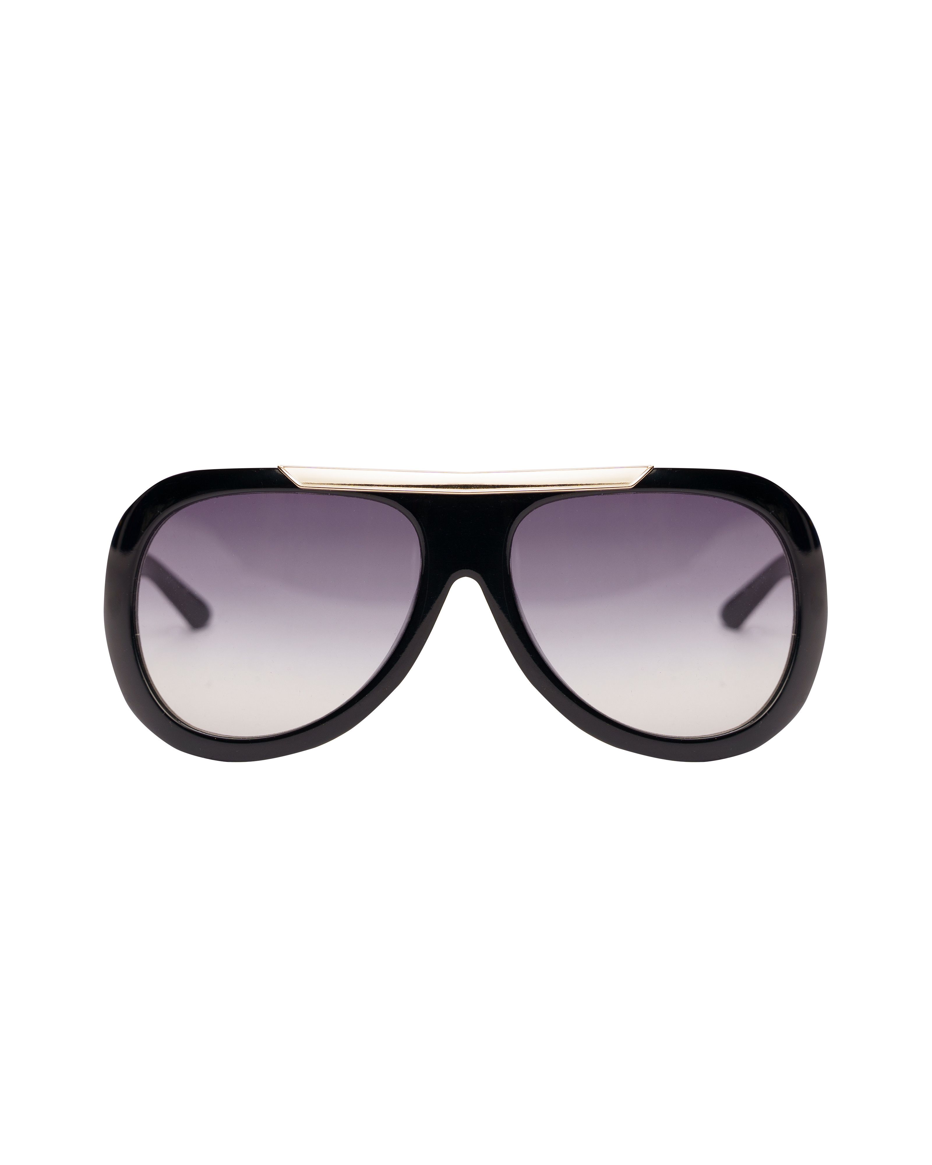 Diesel Diesel '90s Black & Silver Oversized Sunglasses Size ONE SIZE - 2 Thumbnail
