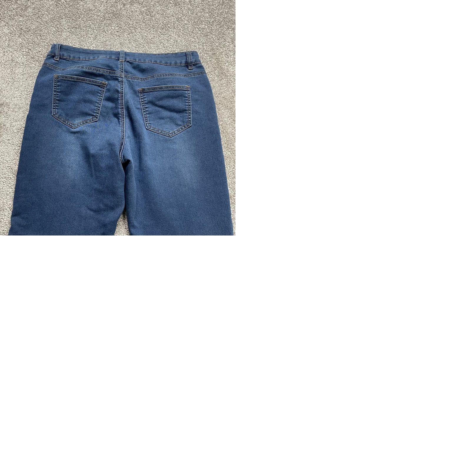 Joe Boxer Joe Boxer Jeans Juniors 13 Blue Denim Stretch Straight Dark Wash 33x27 Soft Womens Size 24" / US 00 / IT 34 - 9 Thumbnail