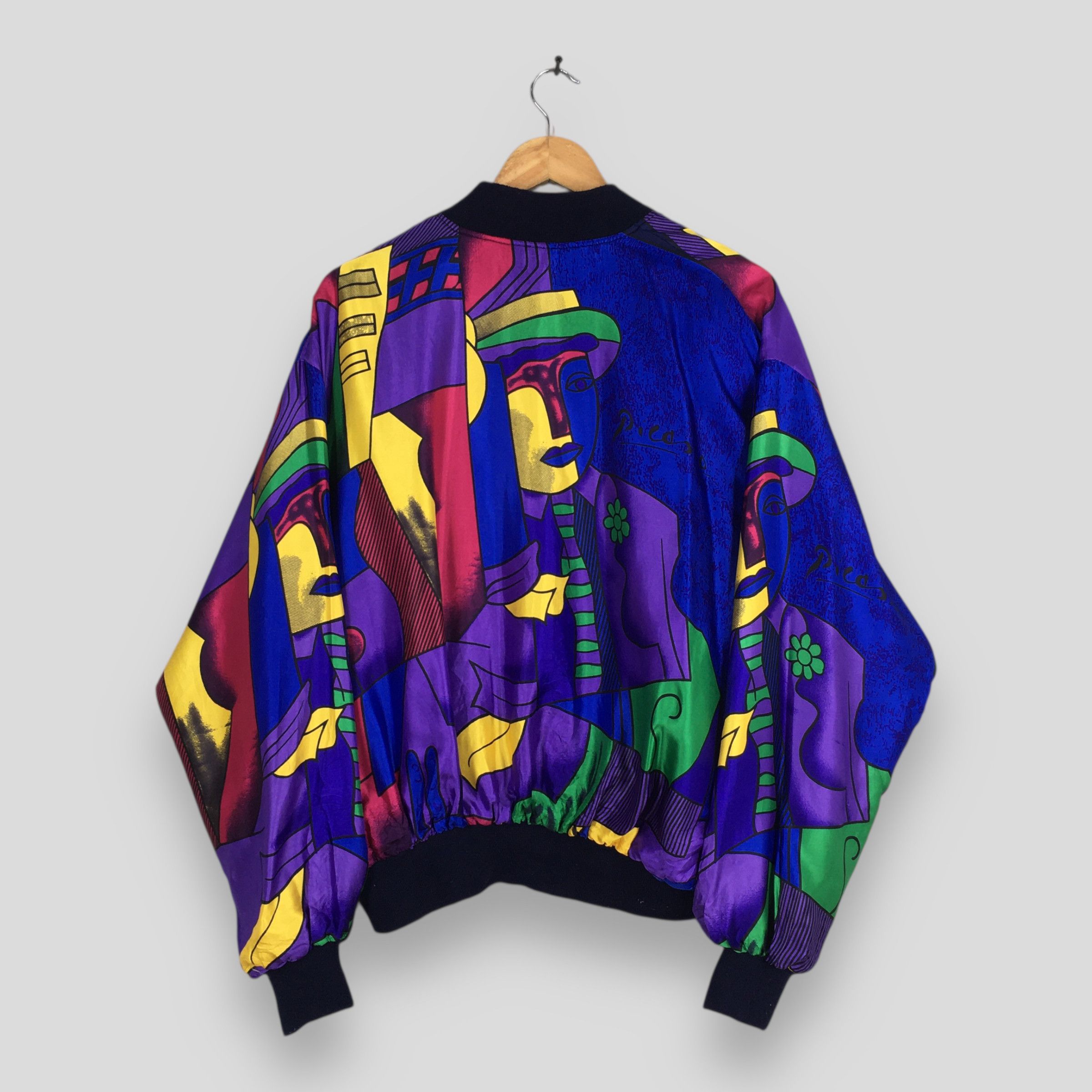 Art Comes First Vintage 1990's Pablo Picasso Pop Art Jacket Zipper XL Size US XL / EU 56 / 4 - 6 Thumbnail