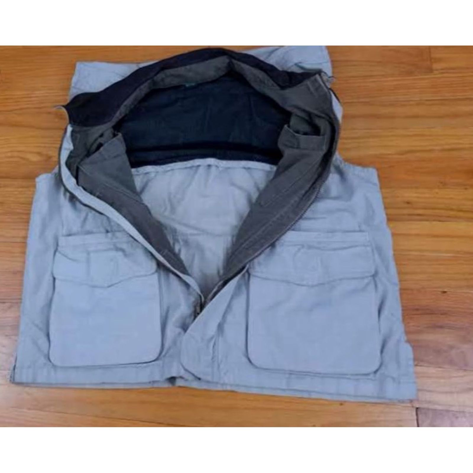 X-LARGE VINTAGE The Walking Co. Vest Full Zip Canvas Outdoor XL Beige Men Size US XL / EU 56 / 4 - 6 Thumbnail