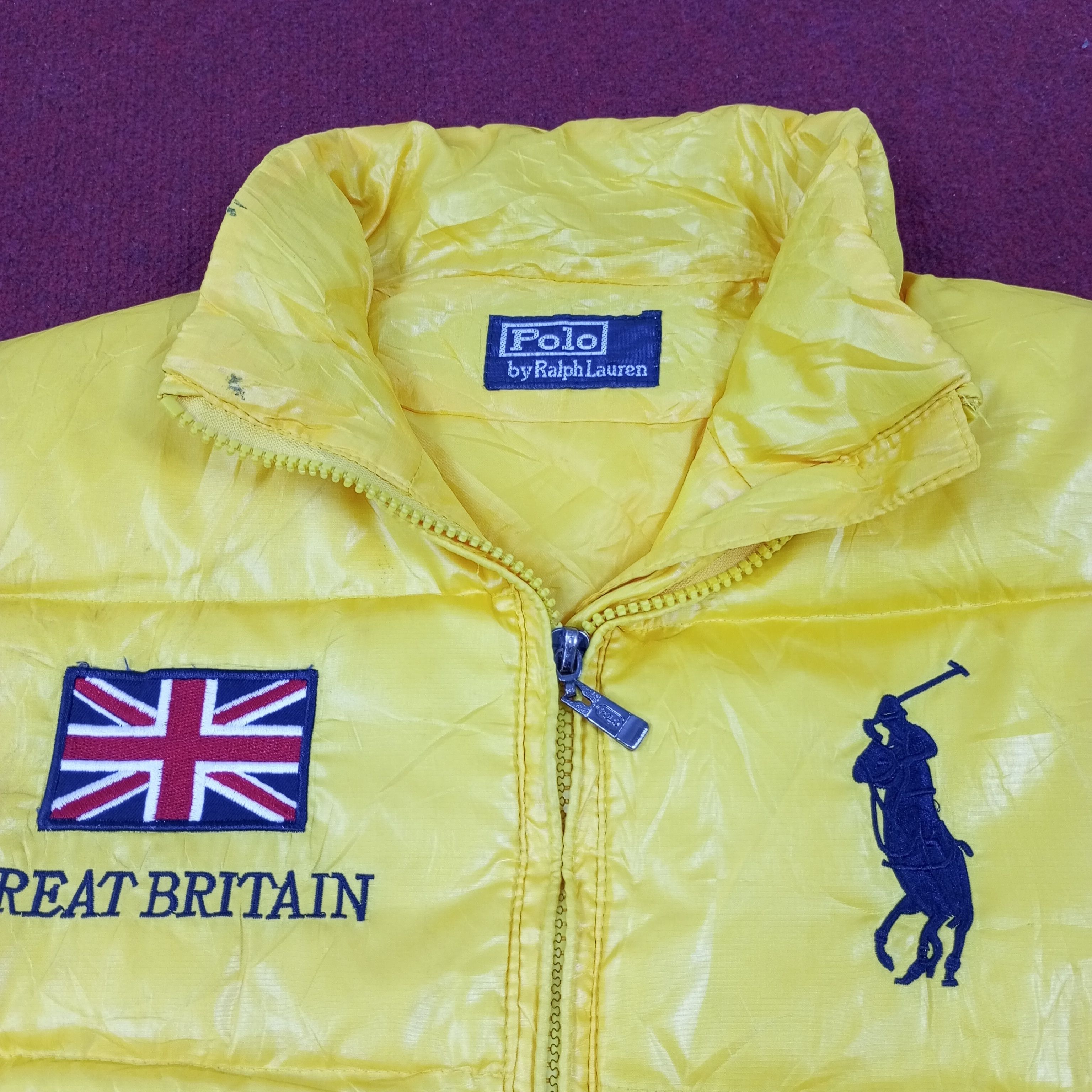 Polo Ralph Lauren × Vintage Polo By Ralph Lauren Great Britain Design Puffer Jacket Size US S / EU 44-46 / 1 - 7 Thumbnail