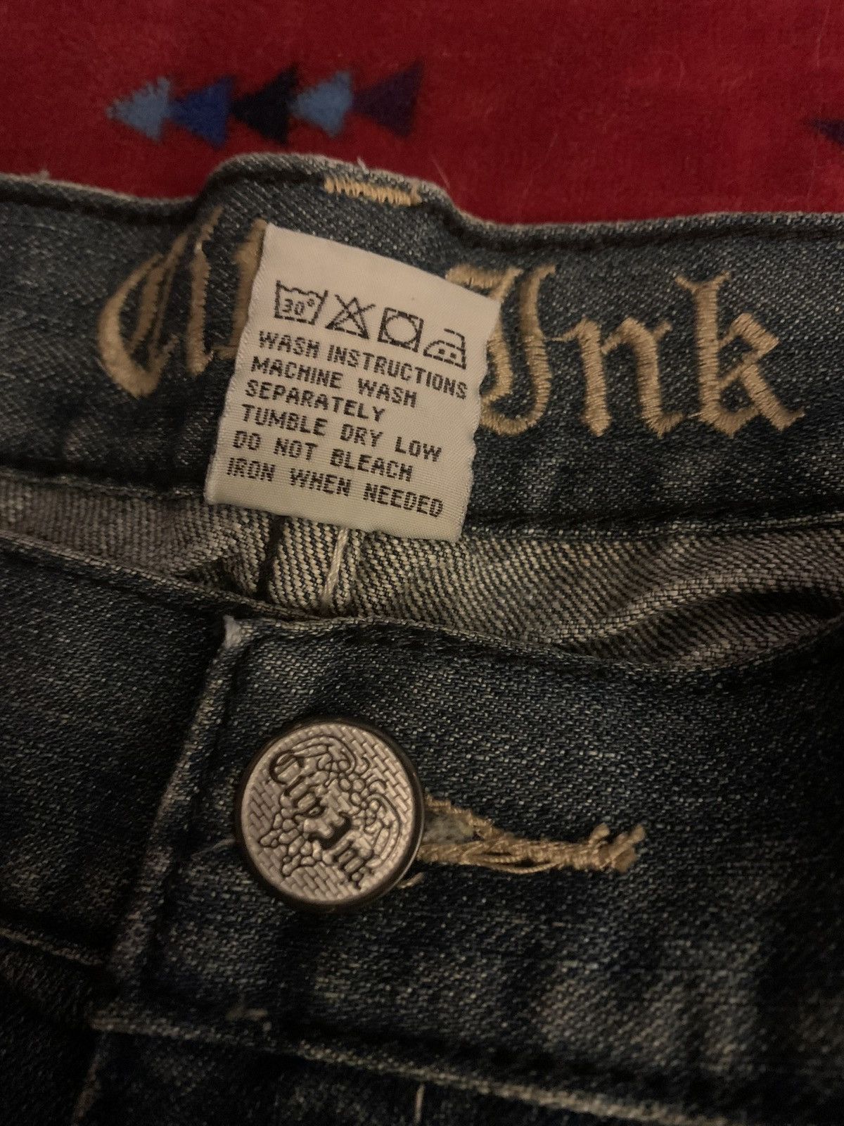 Vintage City Ink y2k distressed baggy jeans Size US 36 / EU 52 - 7 Thumbnail