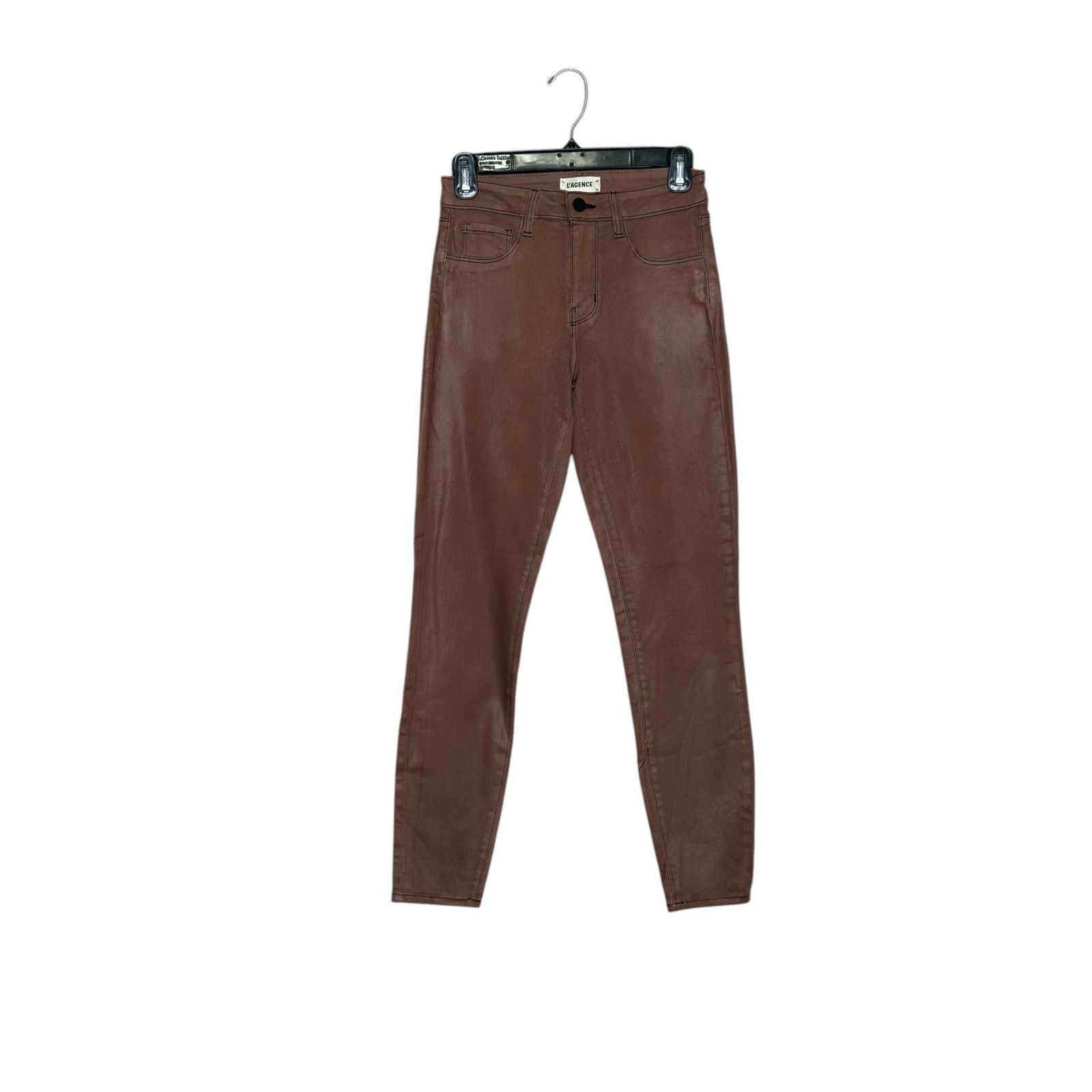 L'AGENCE L'Agence brown coated skinny jeans size 2 Size 26" / US 2 / IT 38 - 1 Thumbnail