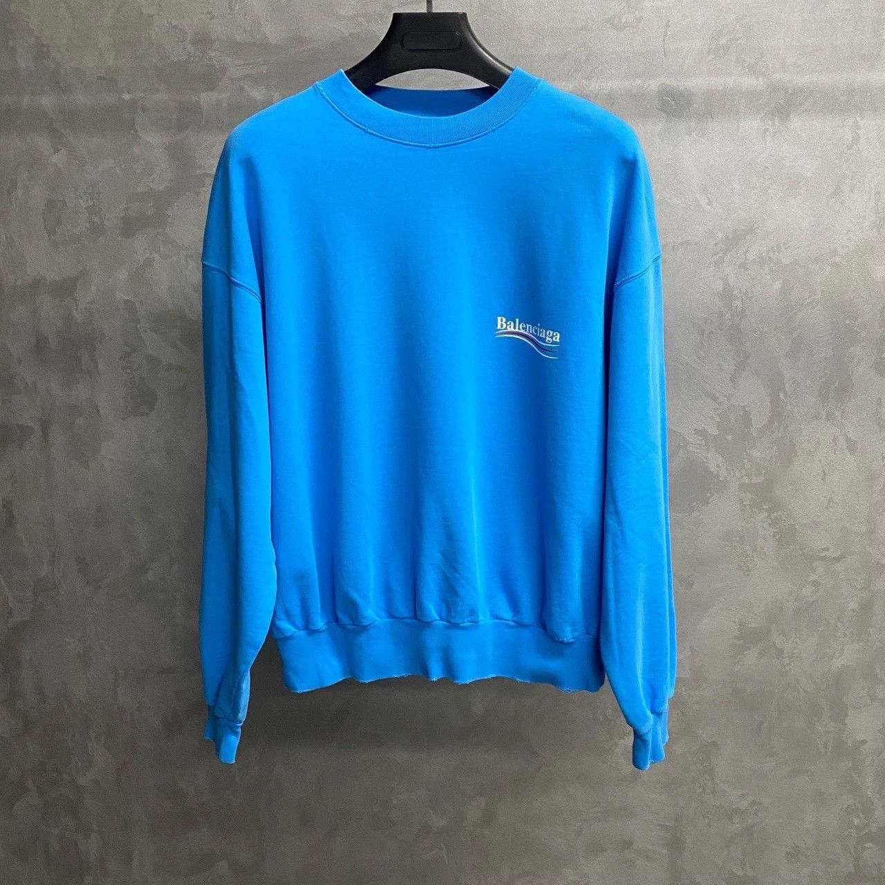 Balenciaga Balenciaga Blue Coke Logo Sweatshirt - dmc Size US M / EU 48-50 / 2 - 1 Thumbnail