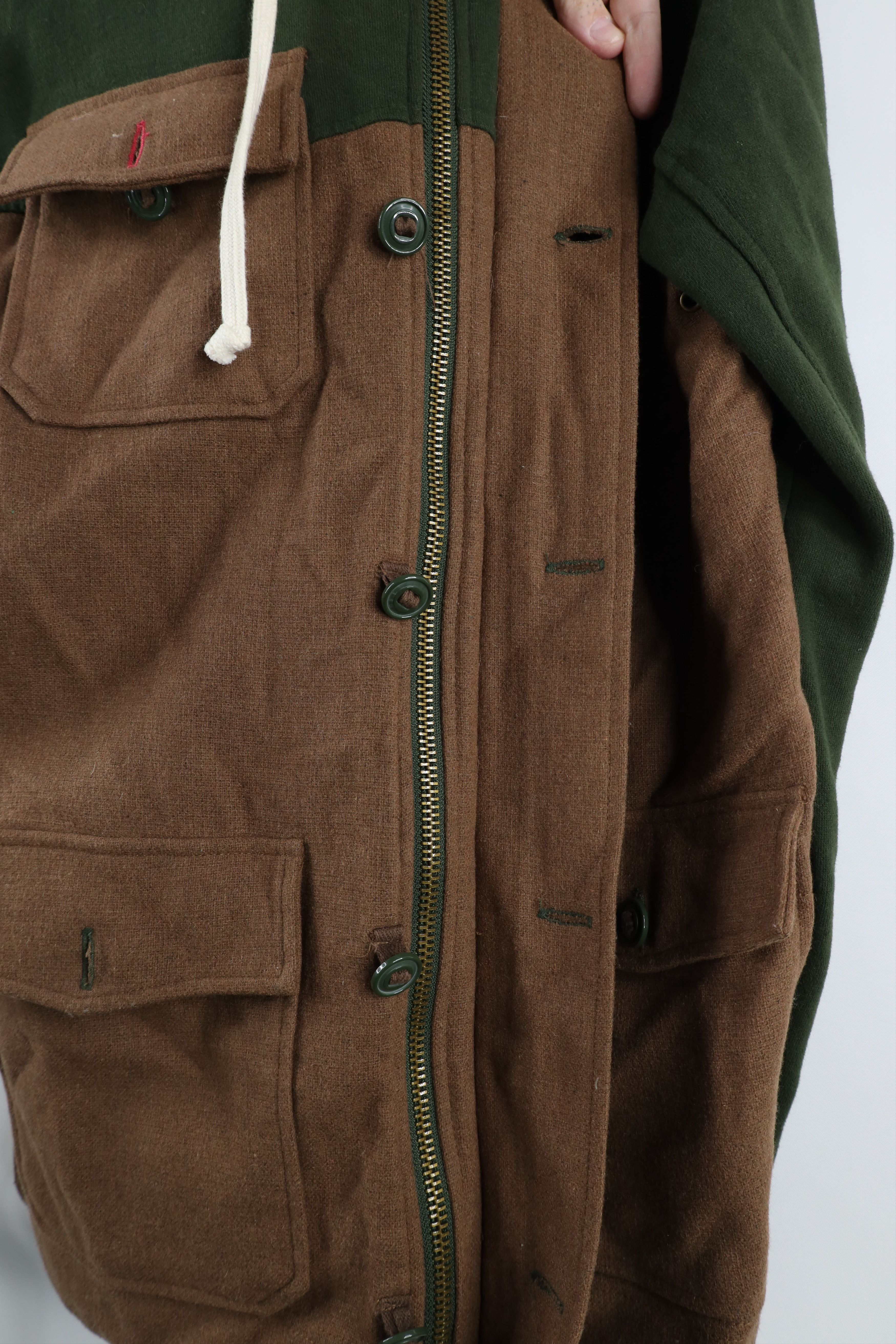 Vintage Vintage Streetwear Wool Blend Full Zip Hooded Parka Jacket Size US M / EU 48-50 / 2 - 7 Thumbnail