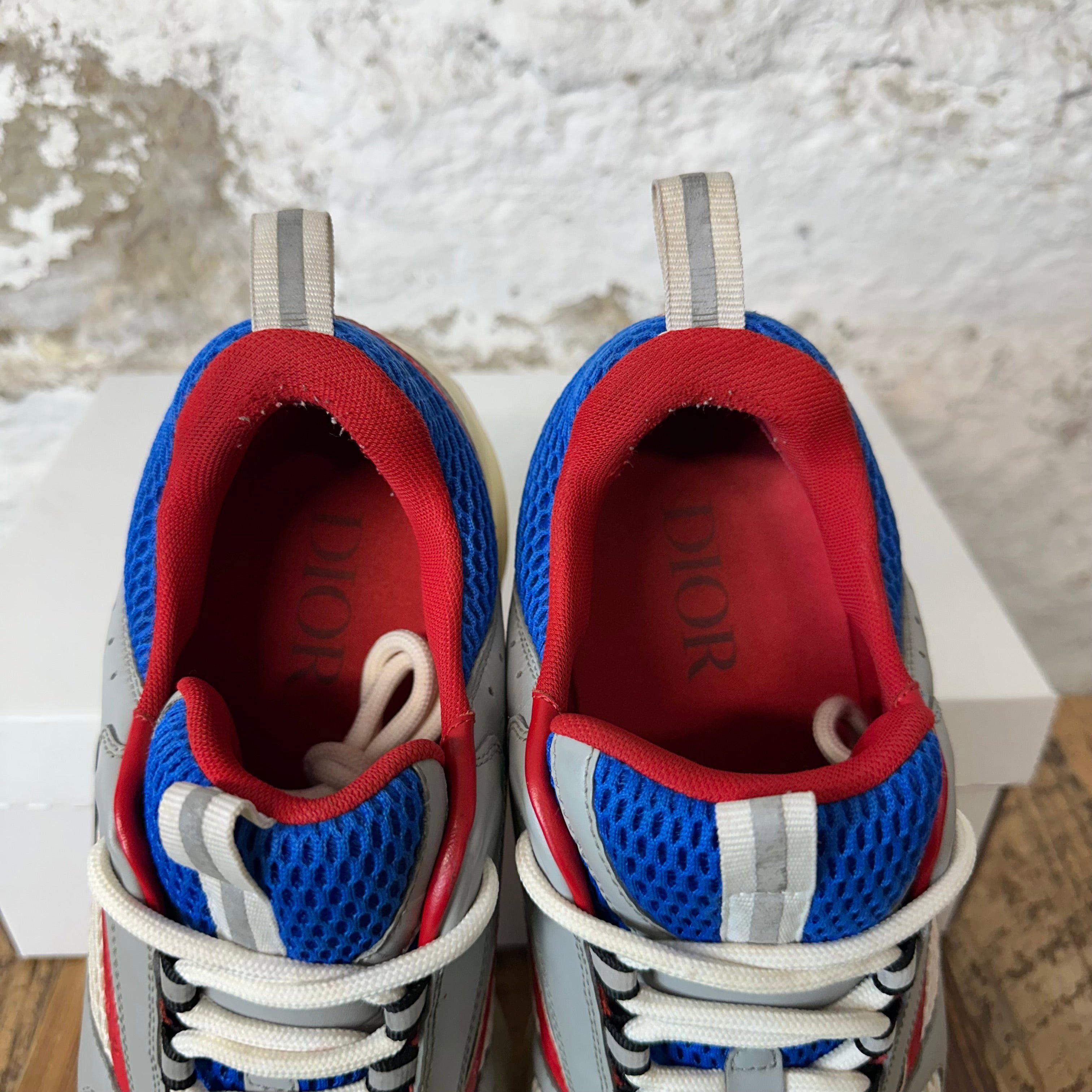 Dior Dior B22 Blue Red Grey Sneaker Sz 10 (43) Size US 10 / EU 43 - 4 Thumbnail