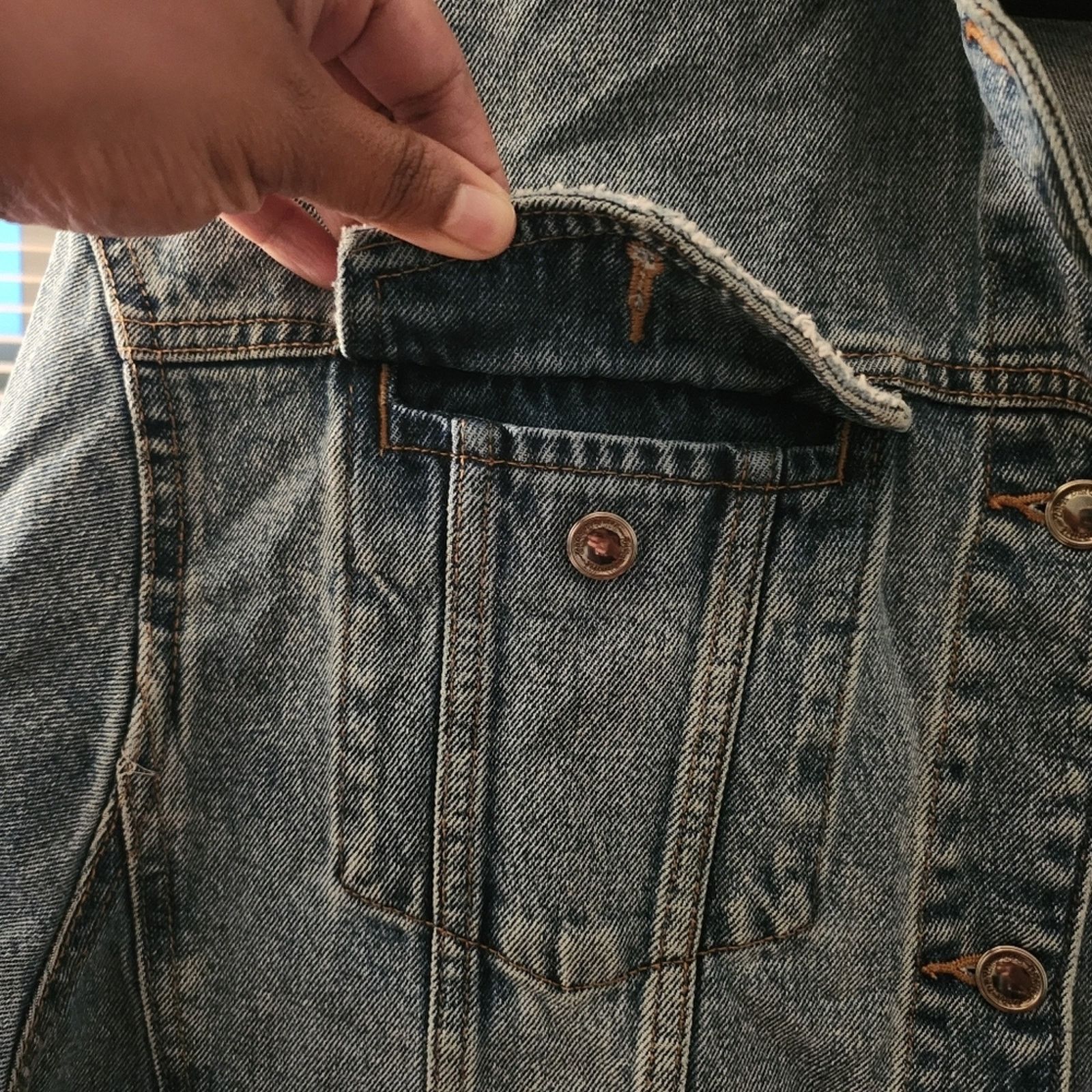 Zara Zara Denim Jacket Size L / US 10 / IT 46 - 4 Thumbnail