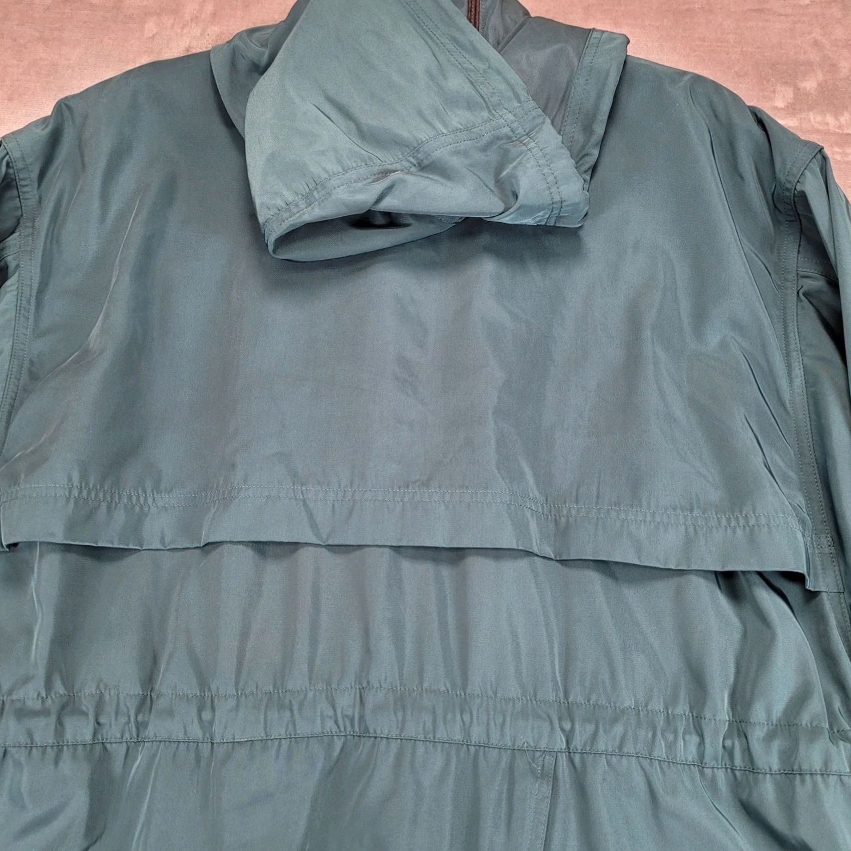 7 For All Mankind 7 For All Mankind Men's Teal Anorak Jacket Hooded Drawstring Waist Size M Size US M / EU 48-50 / 2 - 8 Thumbnail