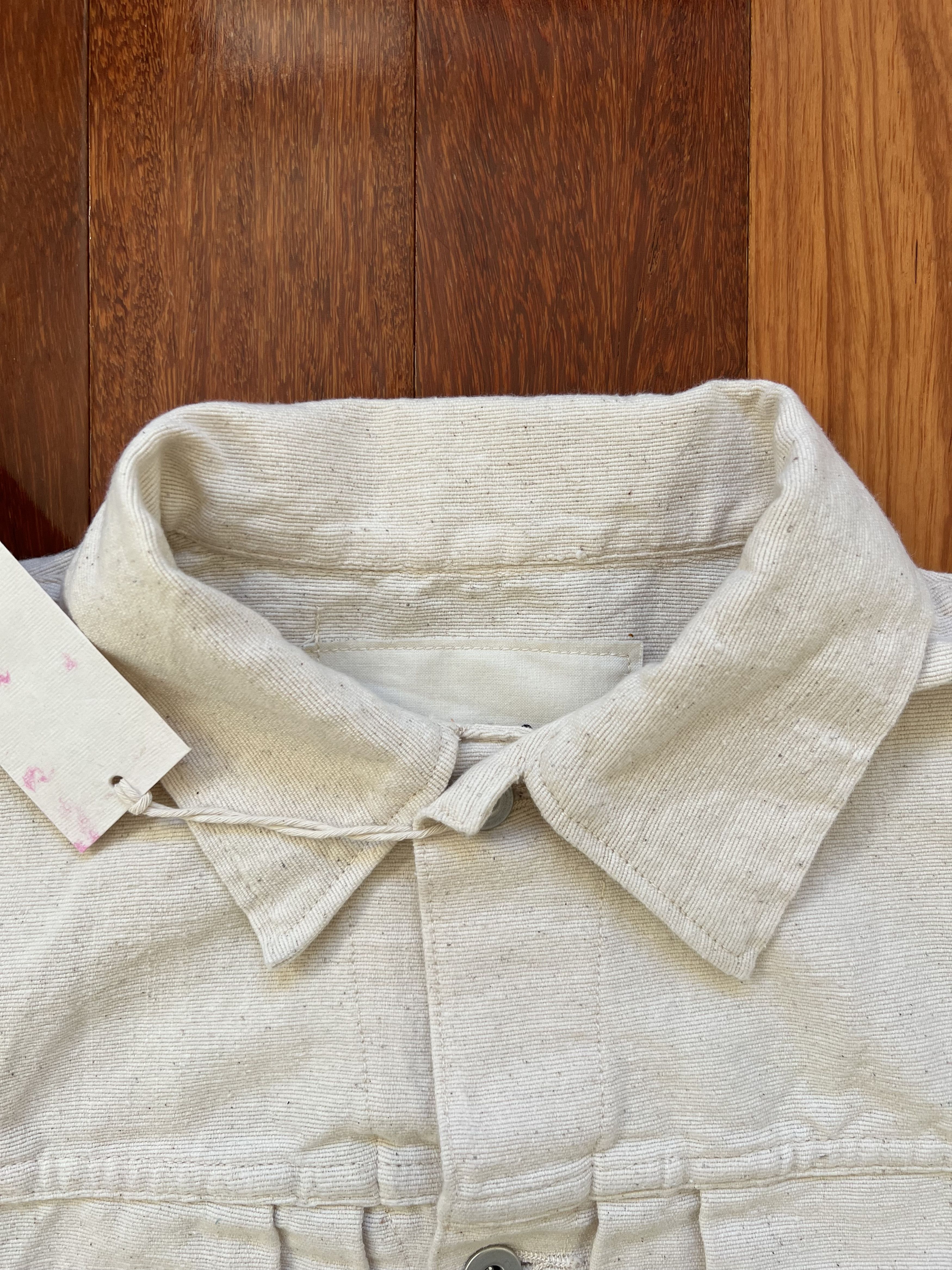 Story Mfg. 💚 Story Mfg Tuesday Jacket Ecru Handloom Medium NEW Size US M / EU 48-50 / 2 - 5 Thumbnail