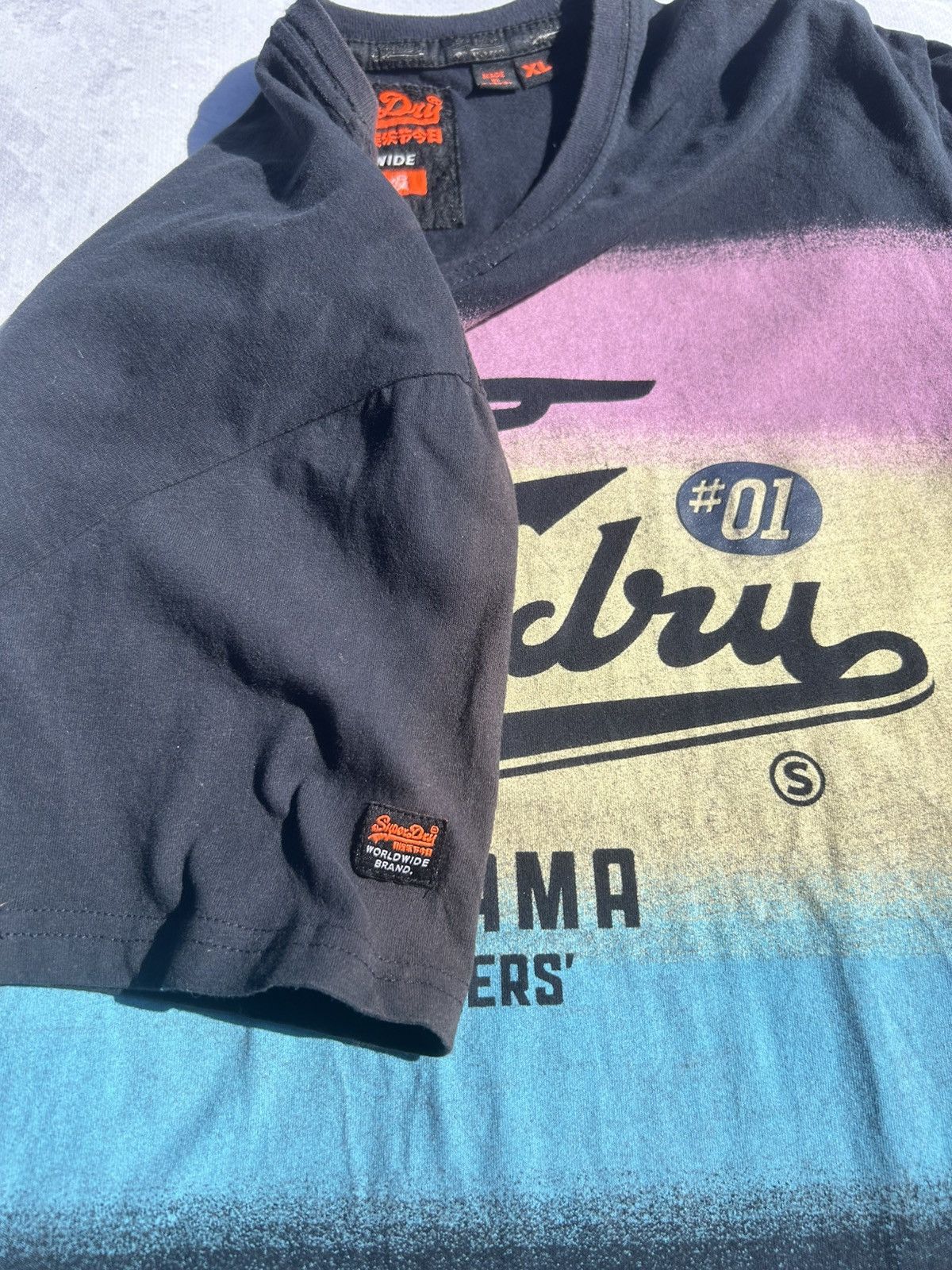 Superdry Superdry Yokohama High Flyers T-Shirt Size Slim Fit XL / L Size US XL / EU 56 / 4 - 3 Thumbnail