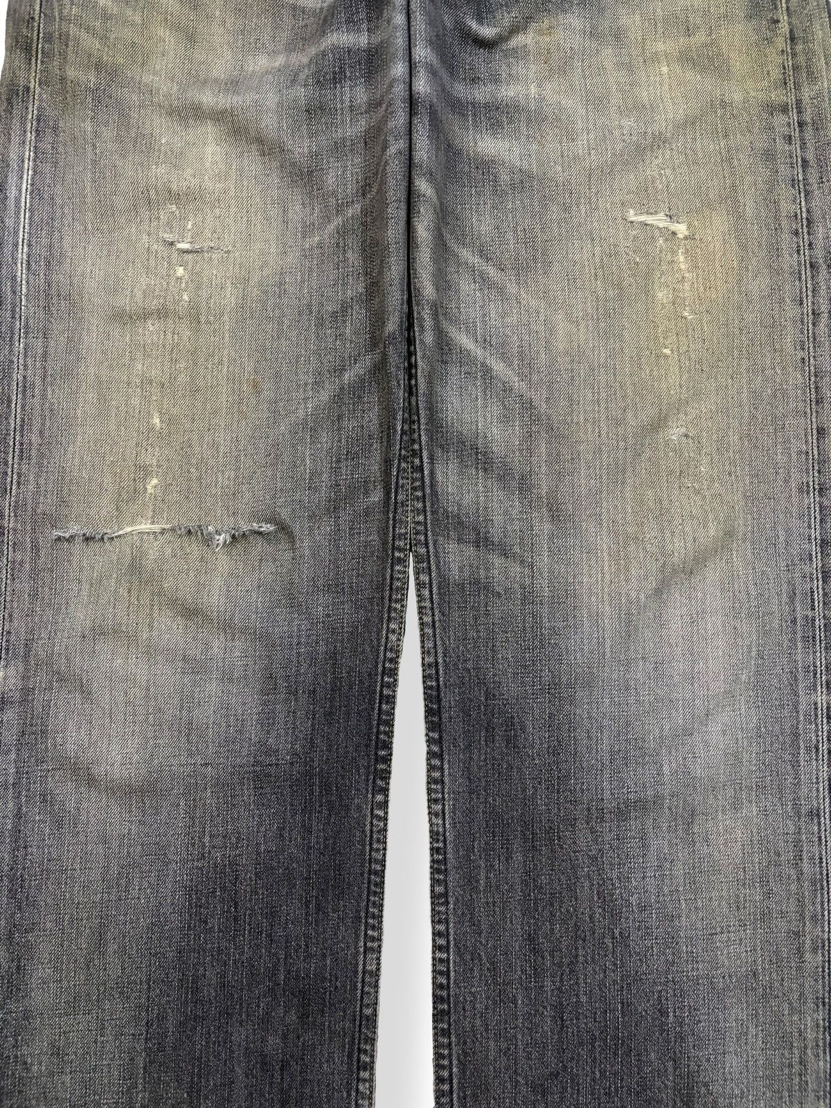 Levi's Vintage Levis 503 Rusty Charcoal Wash Baggy Distressed Jeans Size US 33 - 6 Thumbnail