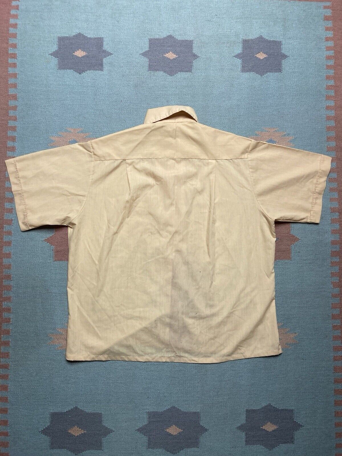 Vintage VTG 60s button shirt pale yellow lightweight cotton large Size US L / EU 52-54 / 3 - 6 Thumbnail