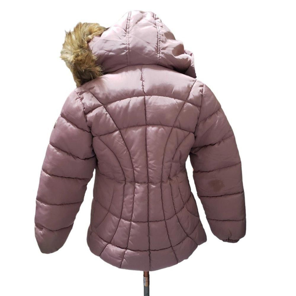 DKNY CT816 DKNY Ladies Pink Champagne Hooded Puffer Jacket L Size L / US 10 / IT 46 - 4 Thumbnail