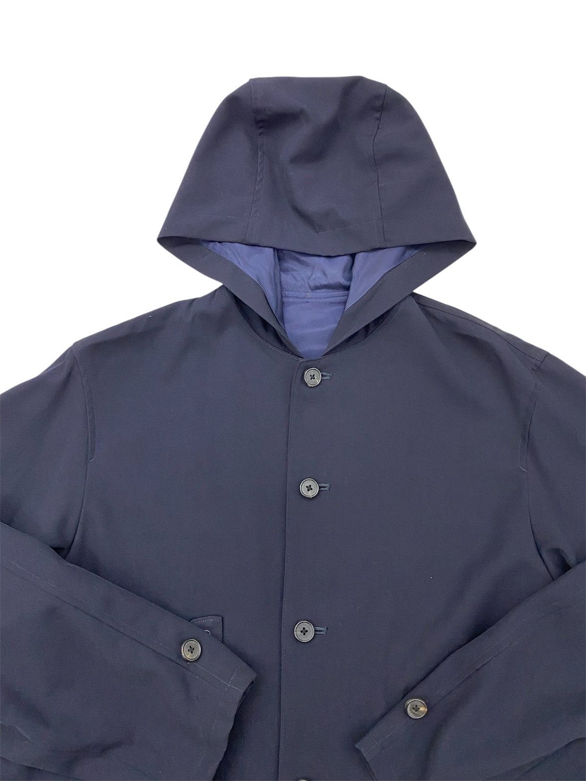 Y's for Men × Yohji Yamamoto Yohji Yamamoto AW98 dark navy blue wool hooded jacket Size US L / EU 52-54 / 3 - 2 Thumbnail