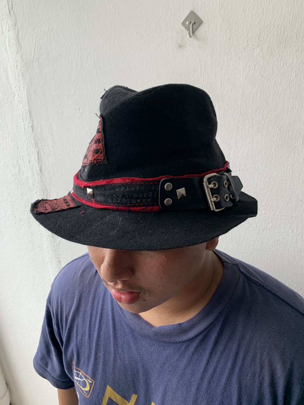 If Six Was Nine × Seditionaries Spit Anarchy Patch Studded Punk Hat Size ONE SIZE - 12 Thumbnail