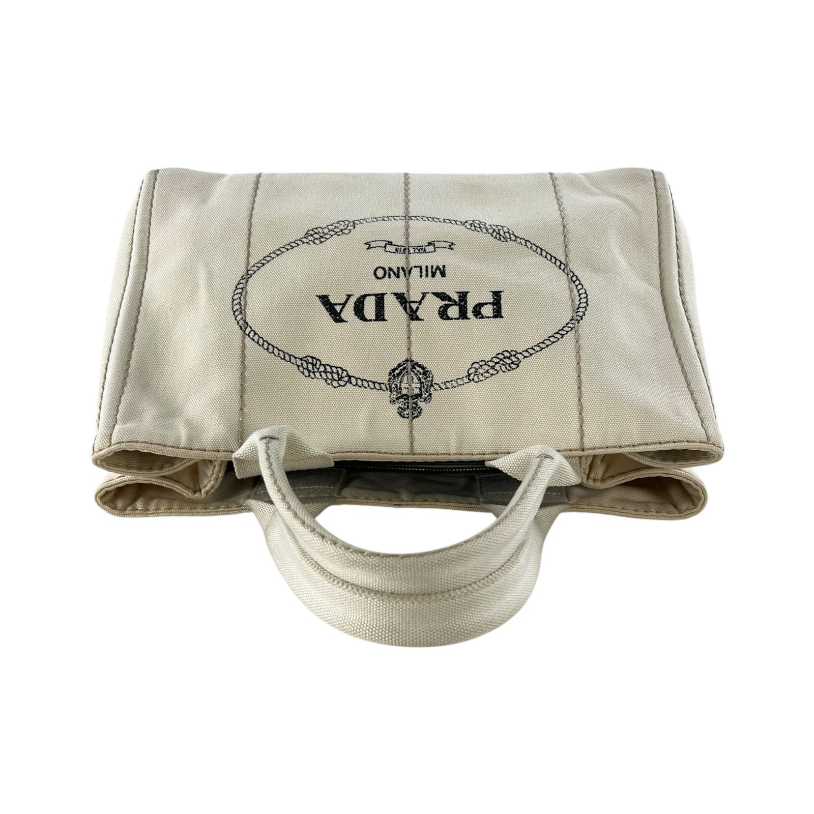 Prada Prada Cream Canapa Tote Bag Size ONE SIZE - 5 Thumbnail