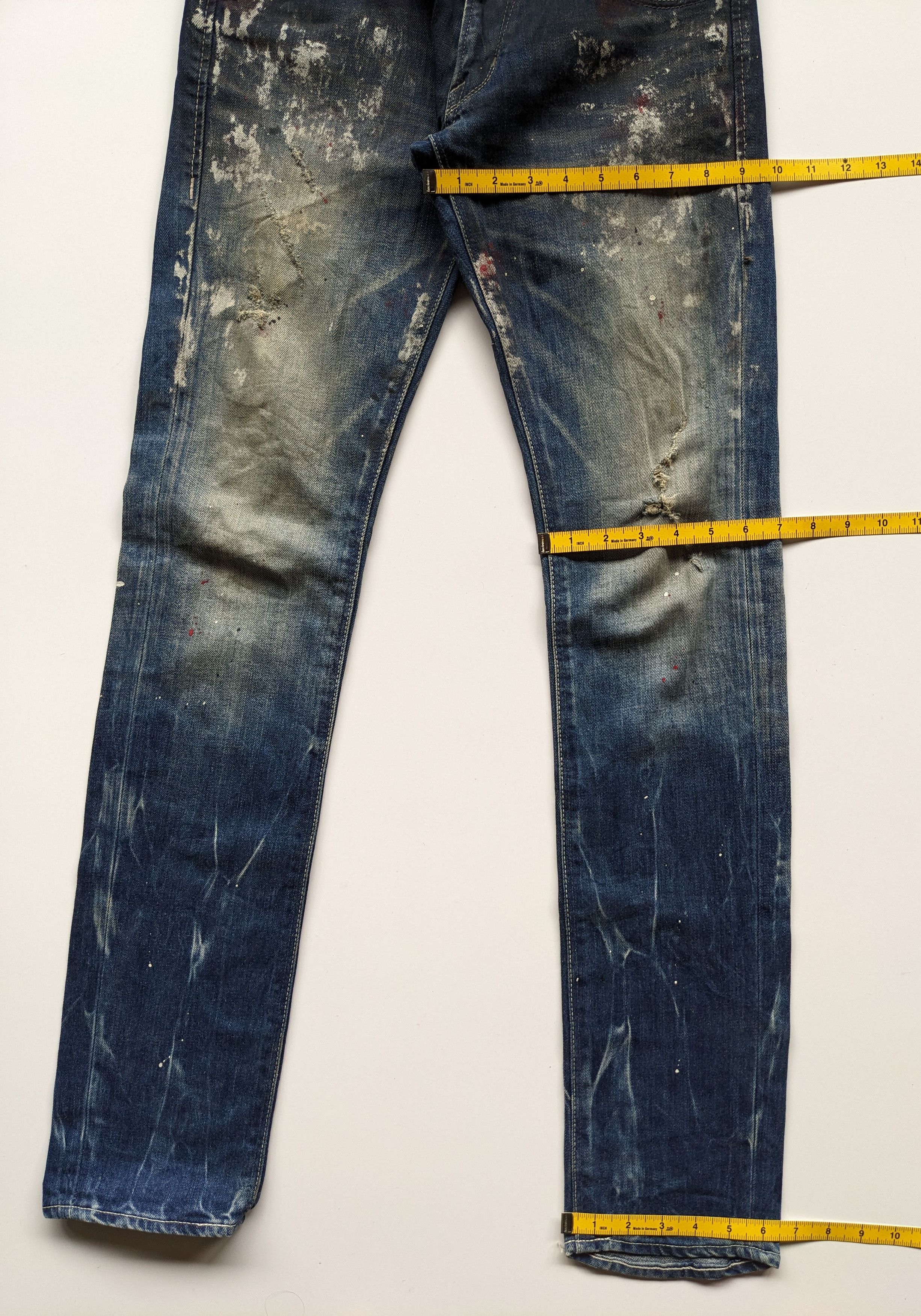 Japanese Brand × Vanquish Vanquish splash indigo jeans Size US 30 / EU 46 - 10 Thumbnail