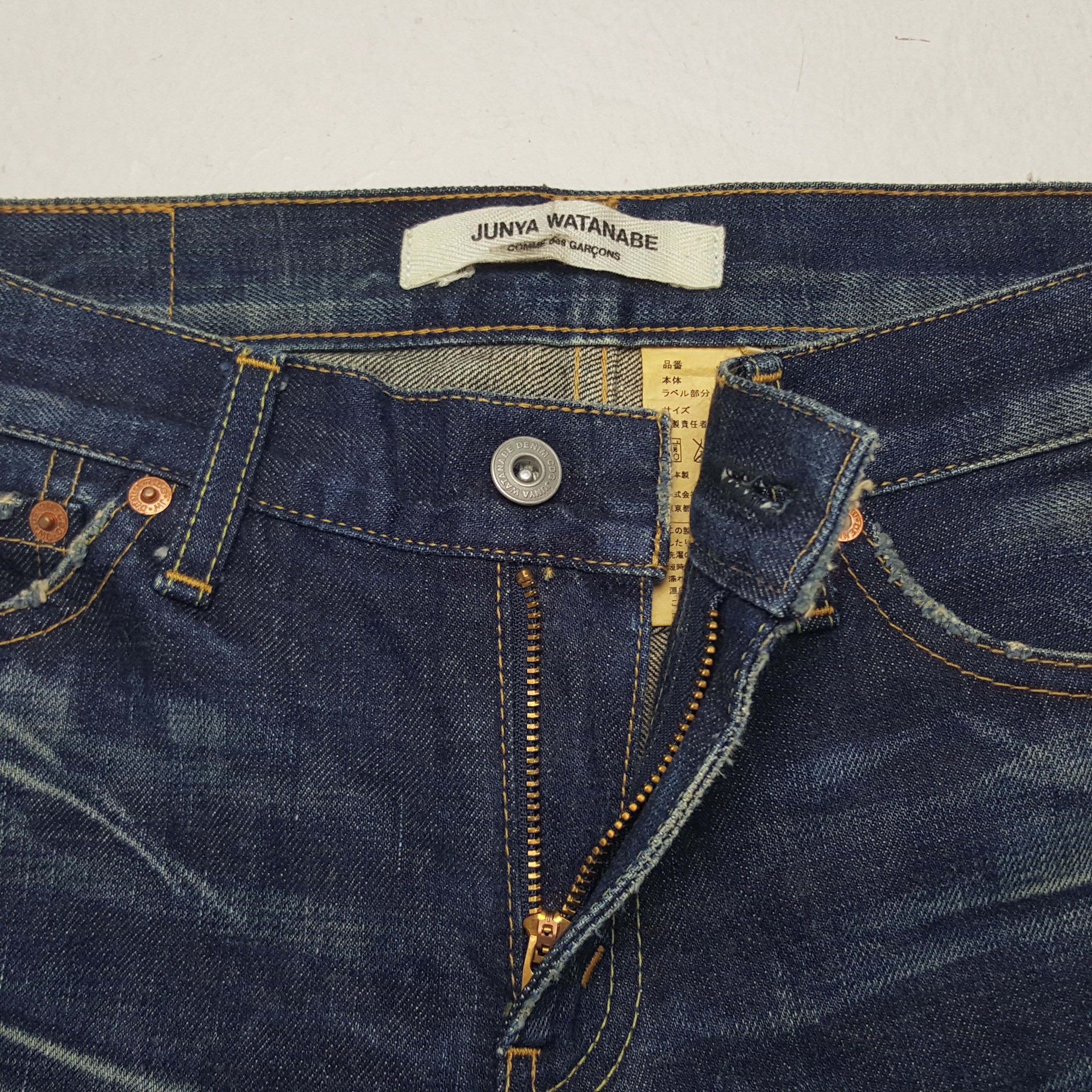 Comme des Garcons × Junya Watanabe × Vintage Vintage Comme des Garcons Japanese Designer Denim Jeans Size US 29 - 7 Thumbnail