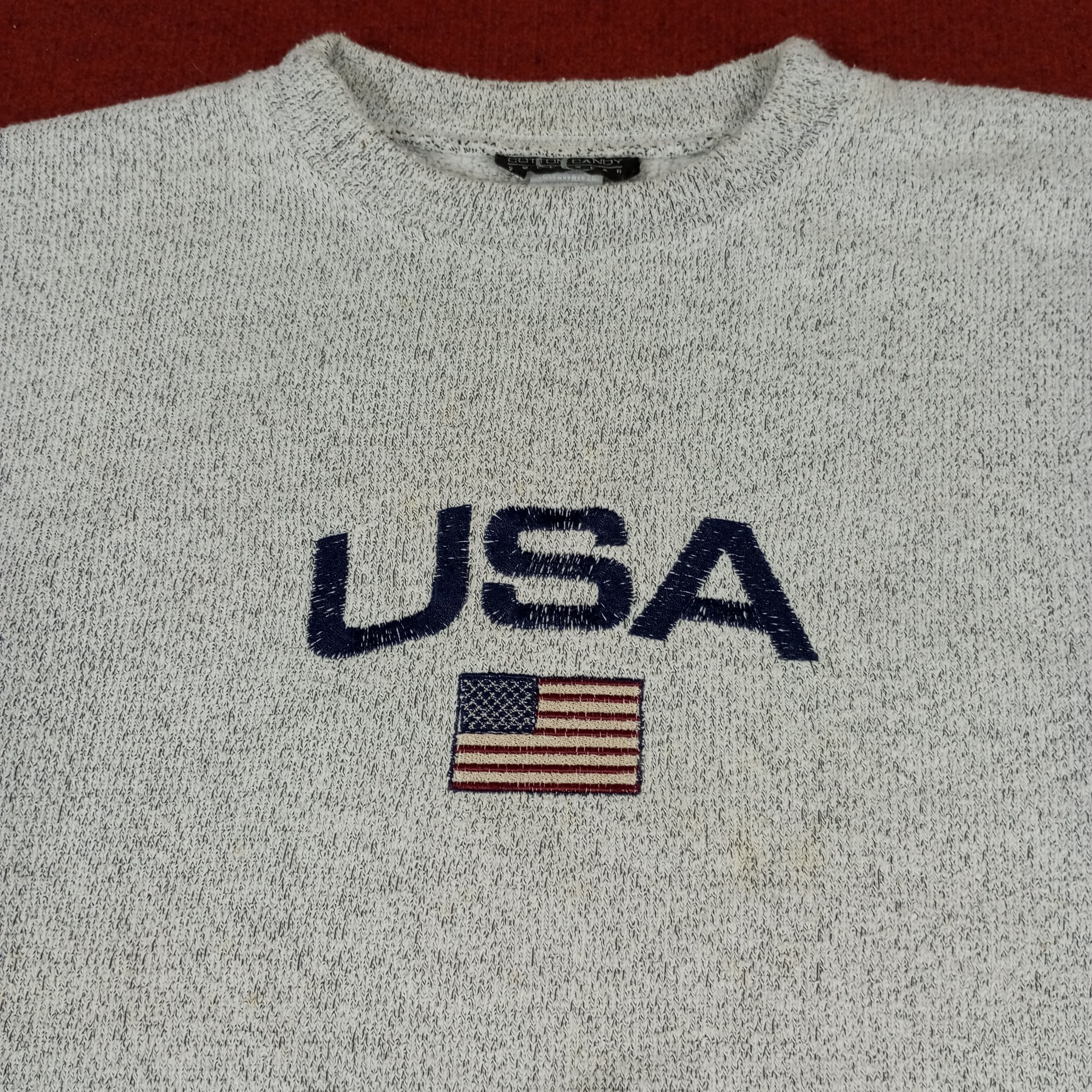 Vintage USA Center Design Sweatshirt Size US M / EU 48-50 / 2 - 2 Thumbnail