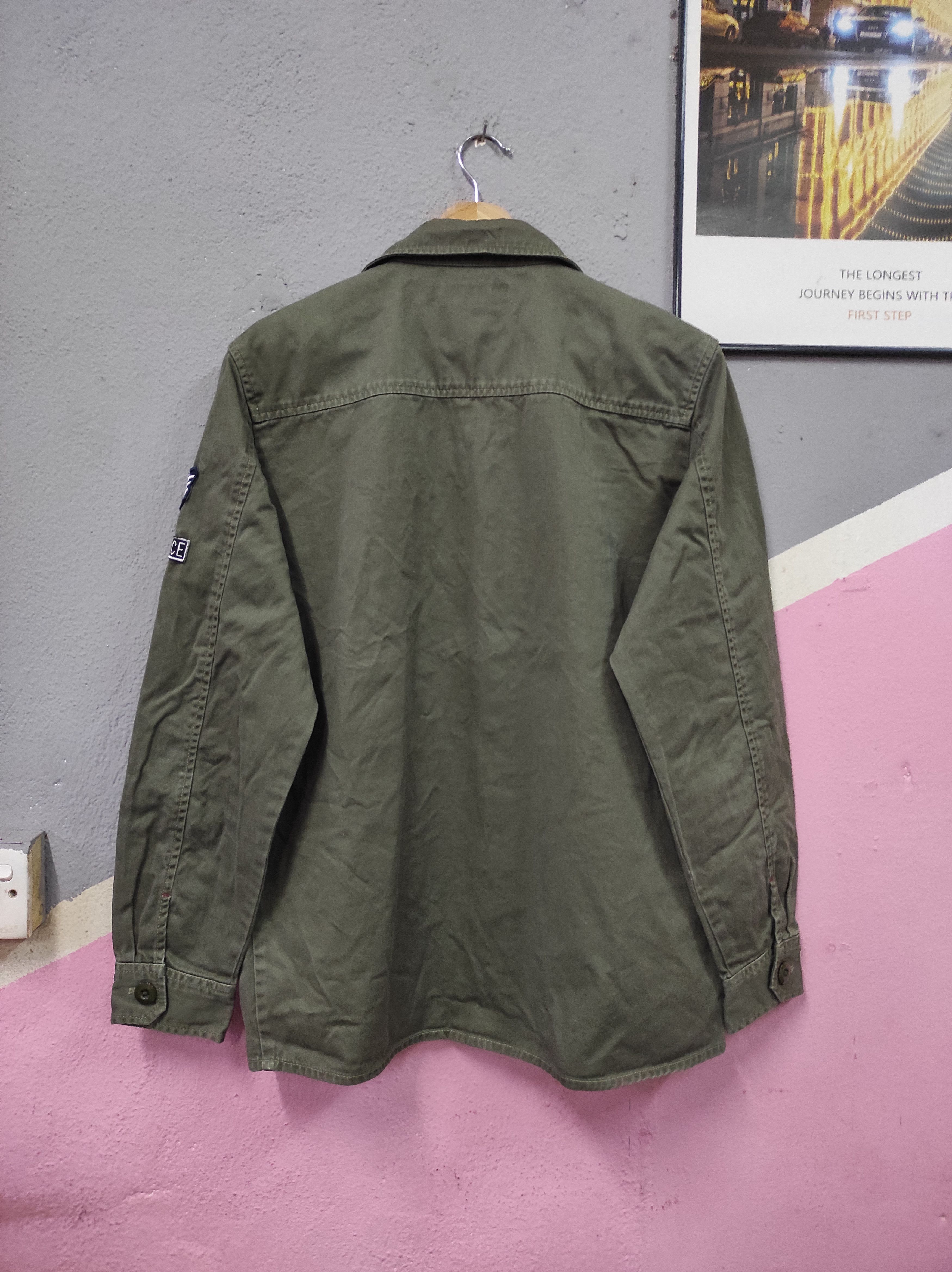 Japanese Brand OILCAKE US AIRFORCE TEN KNIGHT IN A BAR ROOM MILITARY SHIRT Size US L / EU 52-54 / 3 - 7 Thumbnail