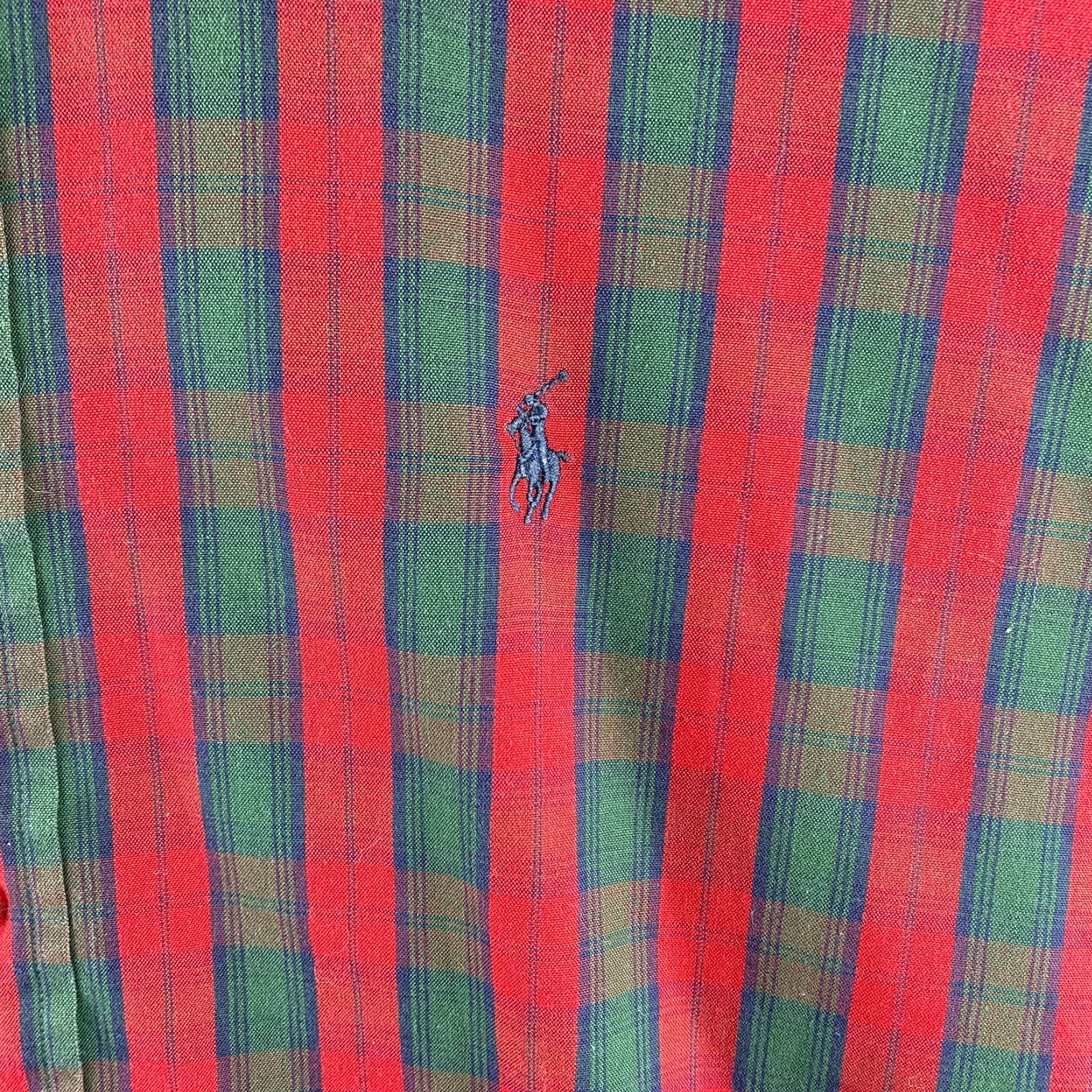 Polo Ralph Lauren VINTAGE Polo Ralph Lauren Shirt Mens 16 1/2 - 34 Red Button-Down Yarmouth Plaid Size US L / EU 52-54 / 3 - 5 Thumbnail