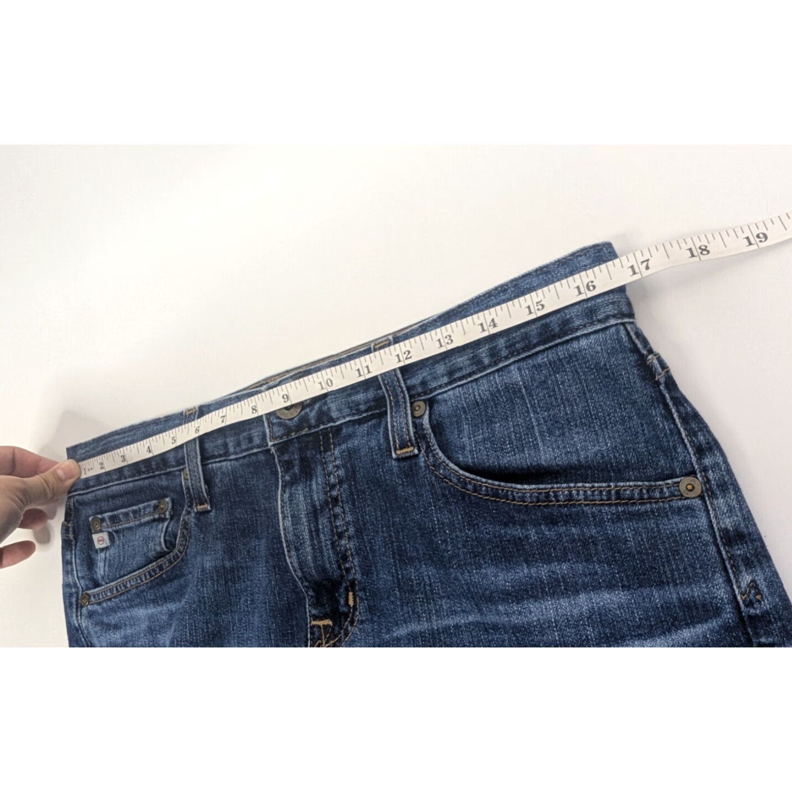 Vintage VINTAGE AG Adriano Goldschmied Womens Jeans 29R The Ex-Boyfriend Slouchy Slim Whisker Size 29" - 7 Thumbnail