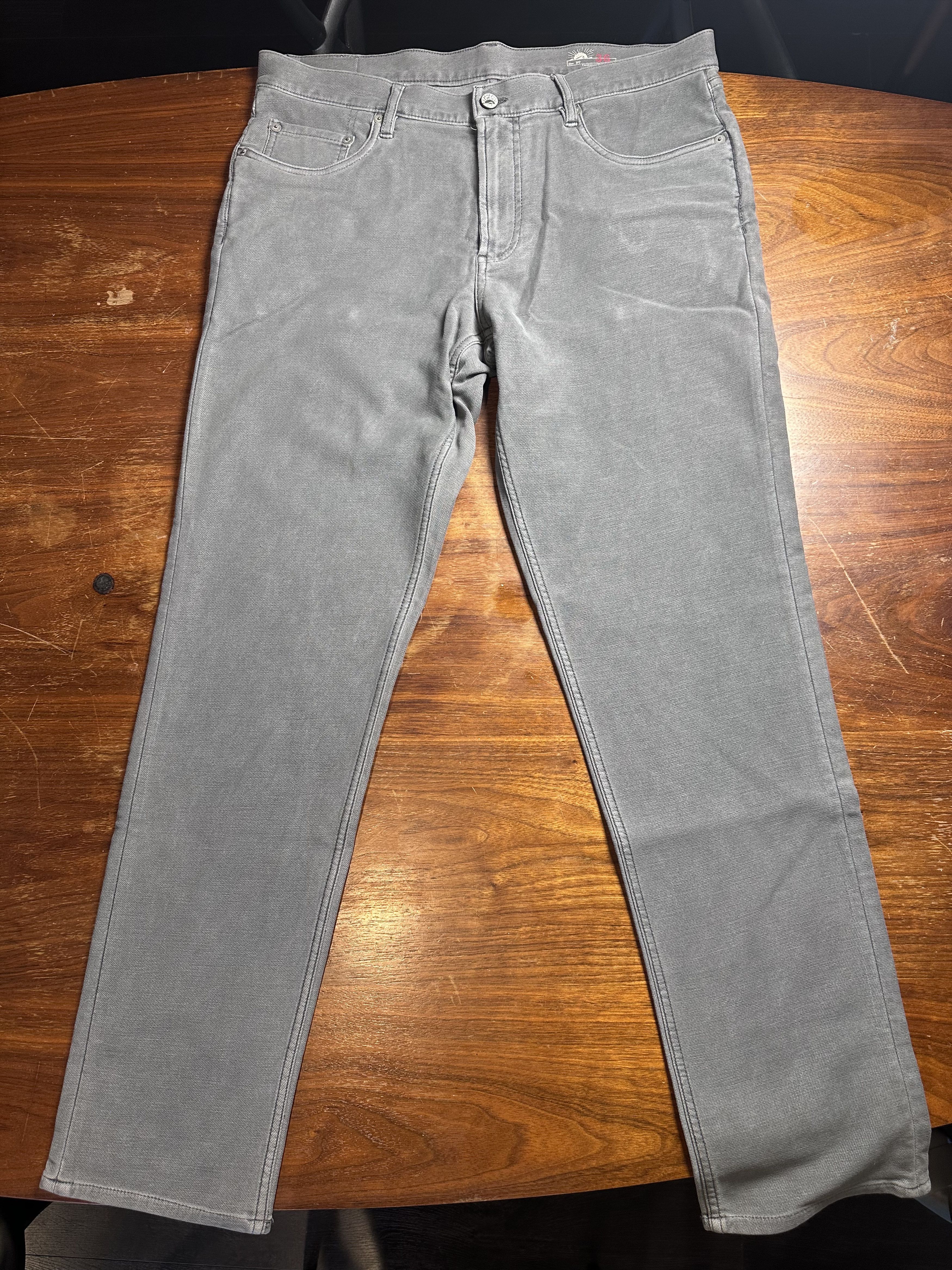 Faherty Faherty Brand Stretch Terry 5-Pocket Jean Gray Never Worn Size US 36 / EU 52 - 1 Thumbnail