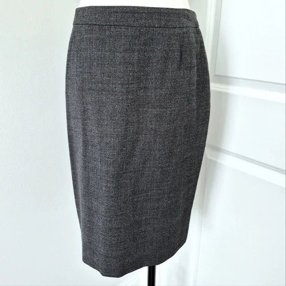 Hugo Boss Vimena Virgin Wool Skirt Classic Party Spring Summer Work Size 30" / US 8 / IT 44 - 3 Thumbnail