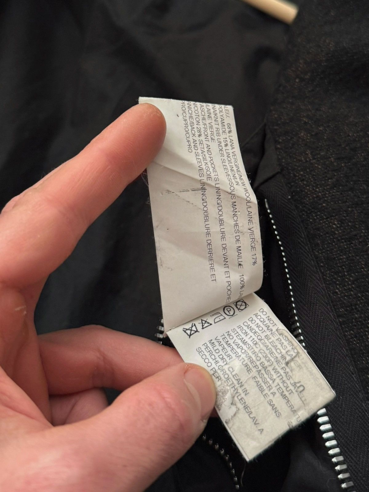 2018 Sisyphus Brown/Black Woven Double Breasted Coat