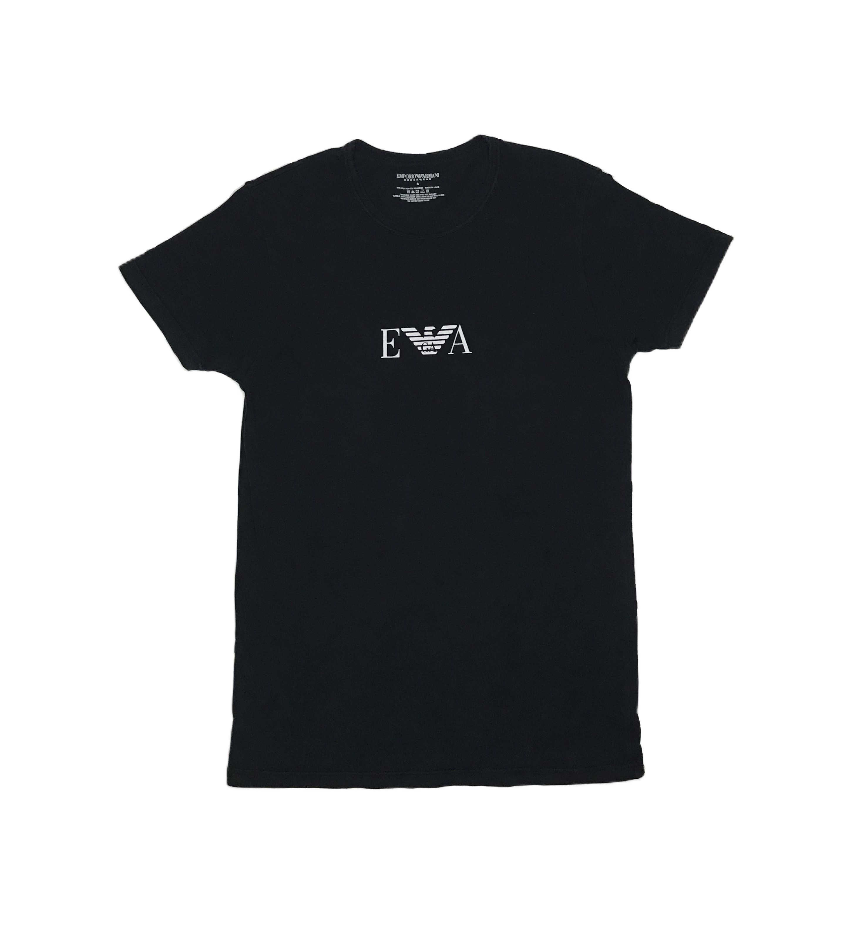 Emporio Armani Emporio Armani Mens T-Shirt Size S Black Size US S / EU 44-46 / 1 - 1 Thumbnail