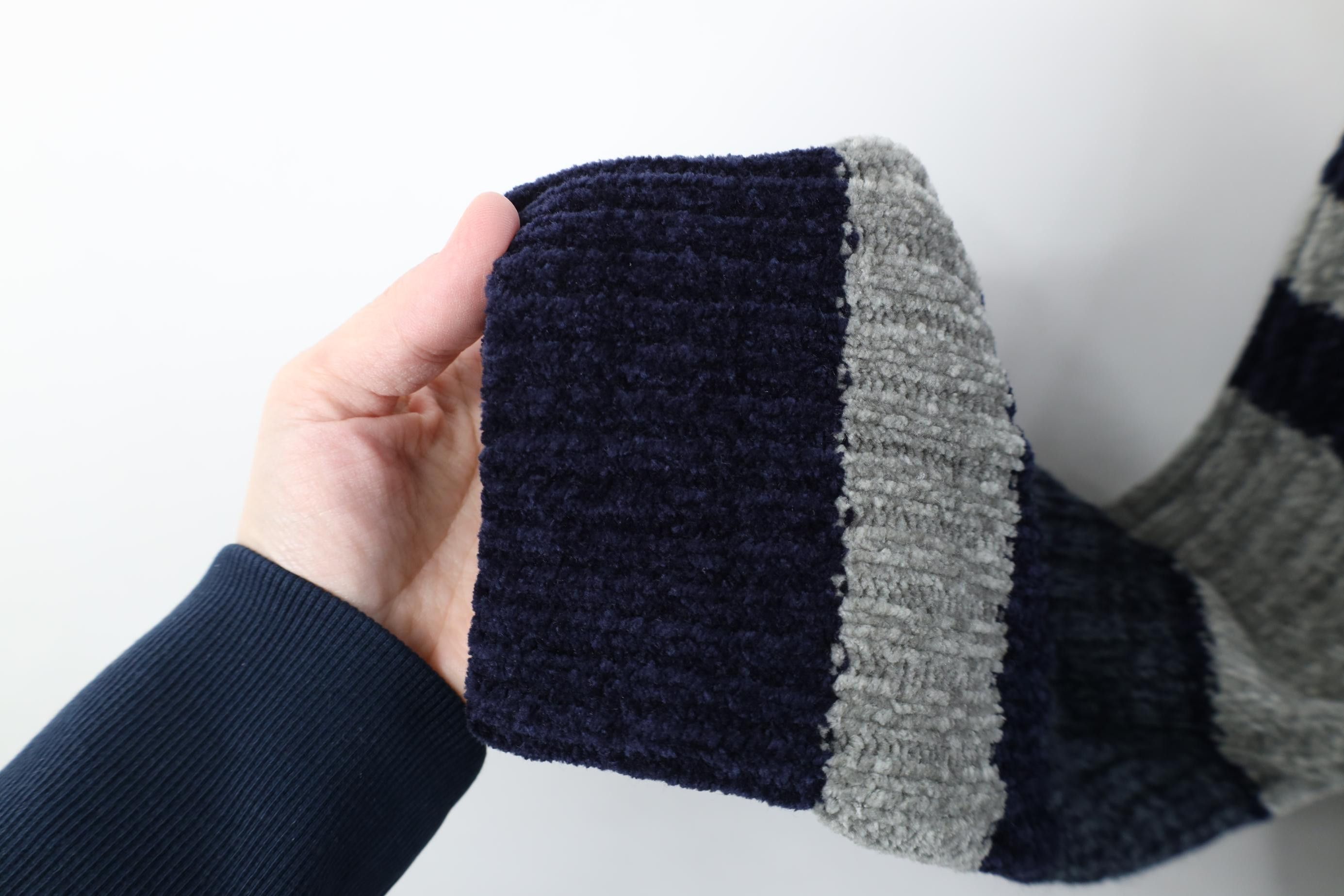 Vintage Vintage 90s Streetwear Block Fleece Ribbed Knit Sweater Size US XL / EU 56 / 4 - 6 Thumbnail