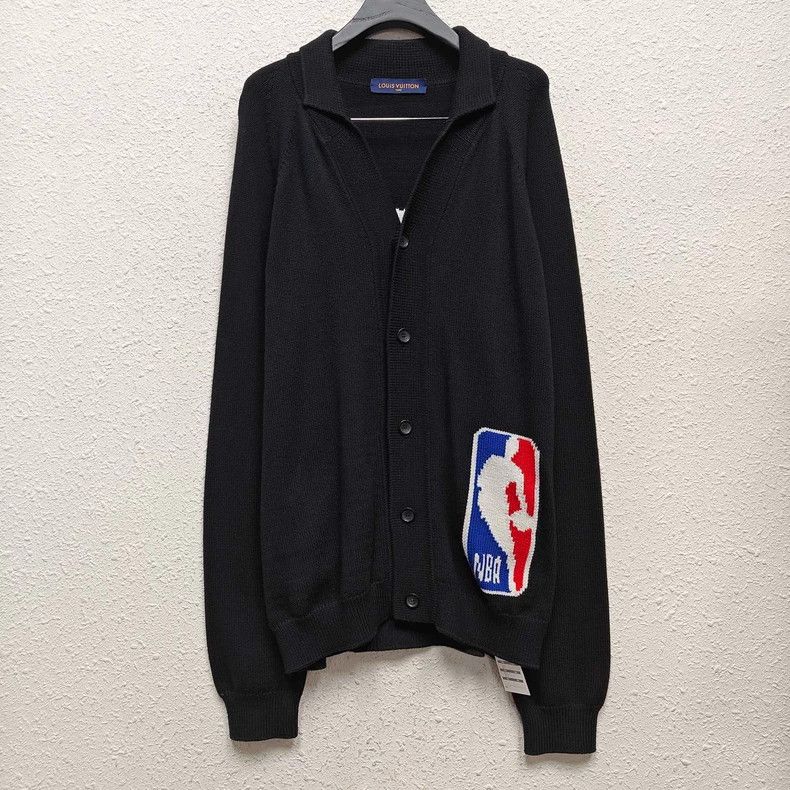 Louis Vuitton Louis Vuitton Black wool knit cardigan sweater Size US XXL / EU 58 / 5 - 1 Thumbnail