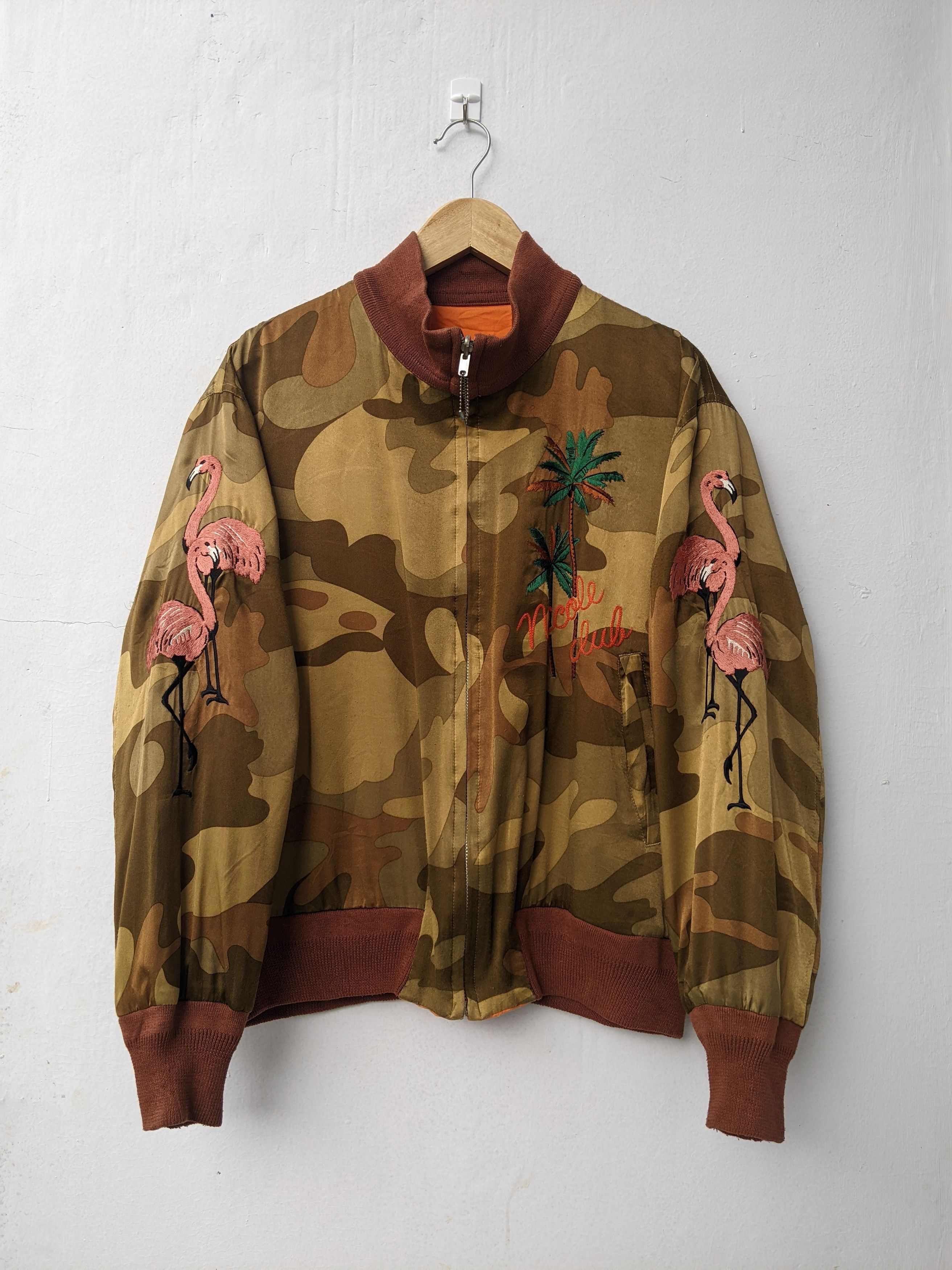Japanese Brand × Nicole Club Vintage 90s Sukajan Nicole Club Reversible Miami Florida 92 Size US L / EU 52-54 / 3 - 7 Thumbnail