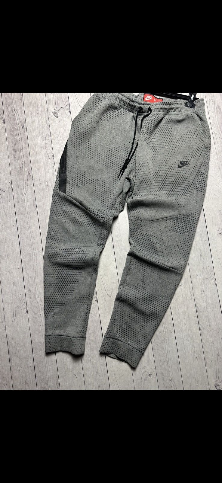 Nike × Vintage Vintage Nike Tech fleece joggers size L logo rare drill Size US 34 / EU 50 - 2 Thumbnail