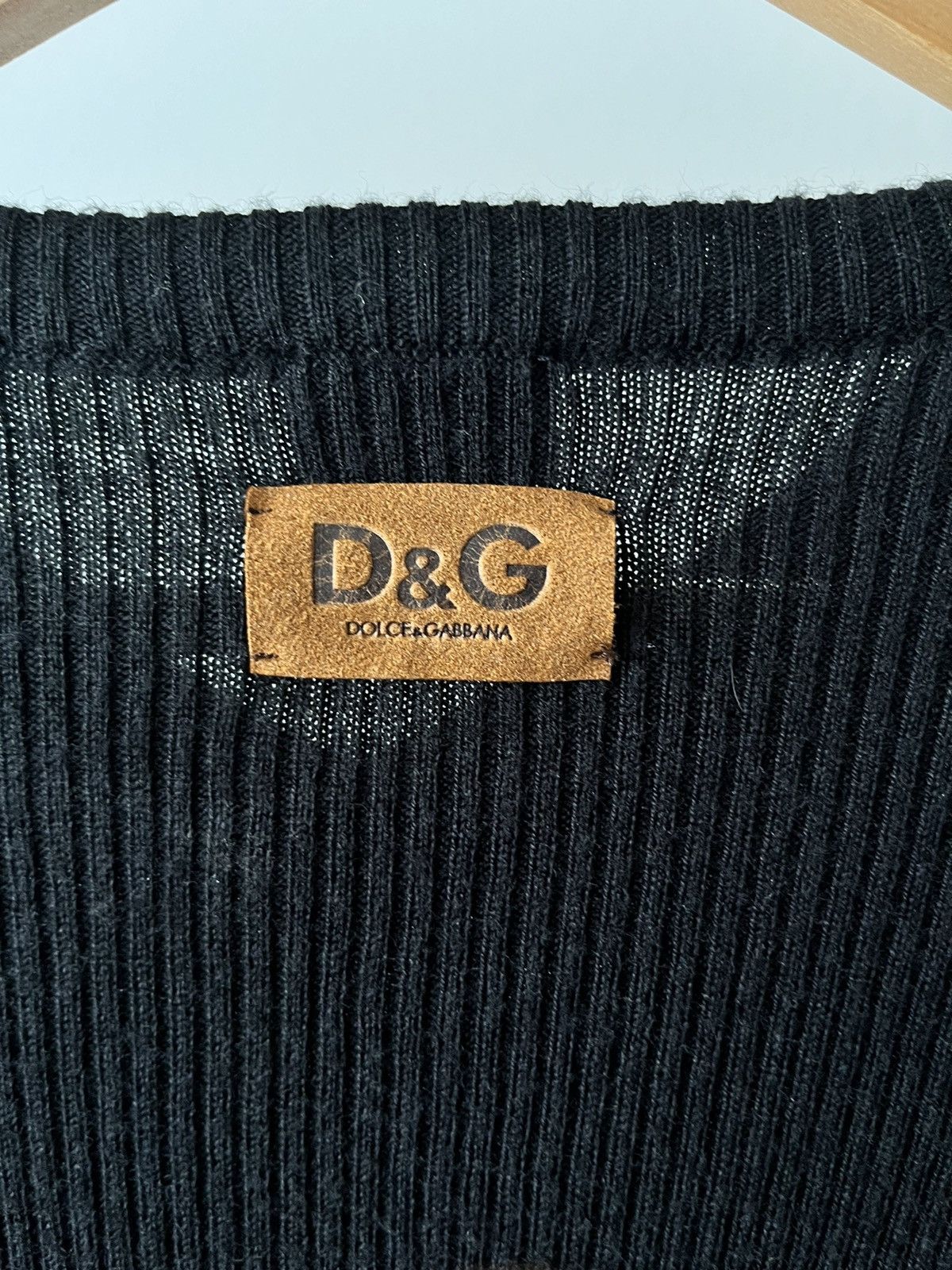 Dolce & Gabbana Dolce Gabbana vintage long sleeve v-neck Size US L / EU 52-54 / 3 - 4 Thumbnail