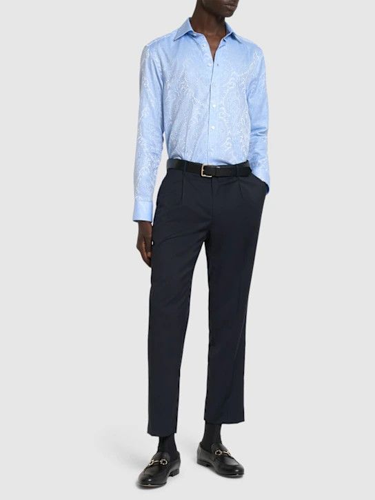Etro o1lsvrm0425 Shirt in Light Blue Size US M / EU 48-50 / 2 - 2 Thumbnail