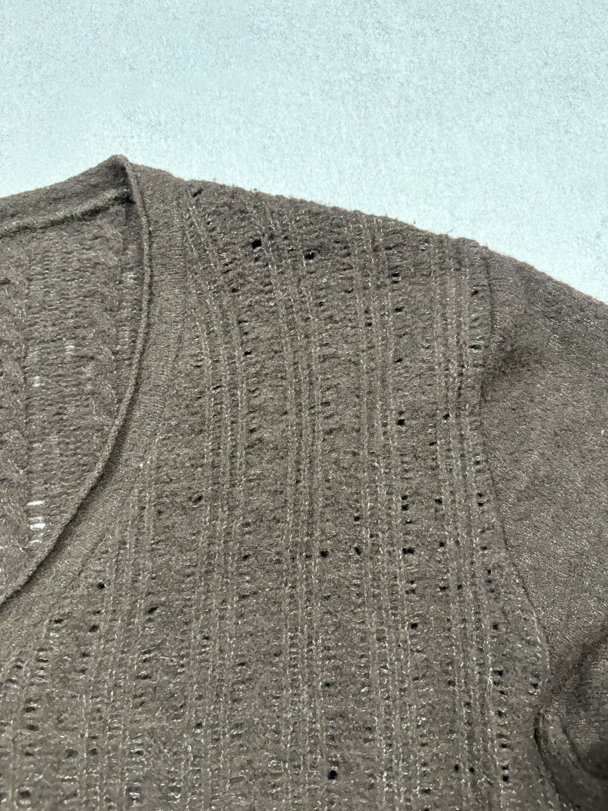 Ann Demeulemeester Ann Demeulemeester Open Knit Sheer Wool Sweater Avant Garde Size M / US 6-8 / IT 42-44 - 14 Thumbnail