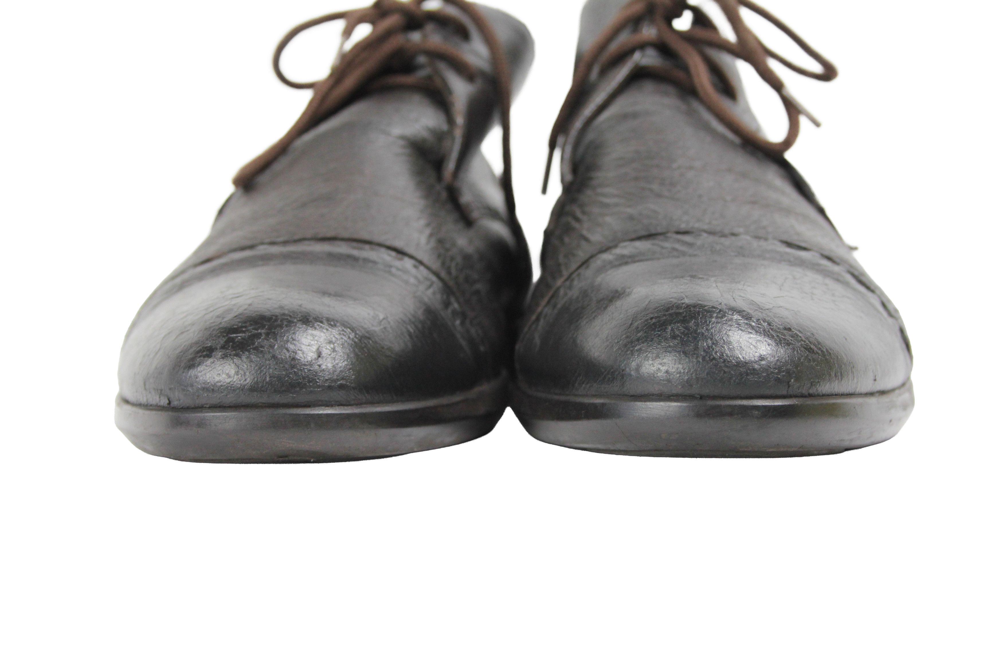 Ermenegildo Zegna Leather Chukka Boots Size US 10.5 / EU 43-44 - 4 Thumbnail