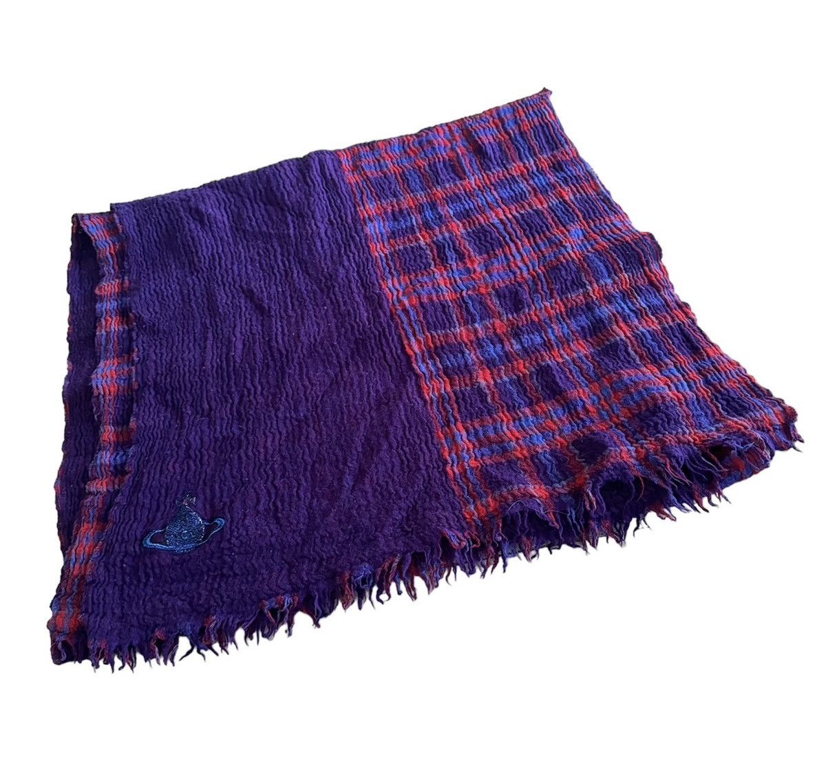 image of Vivienne Westwood Wool Scarf in Purple, Women's
