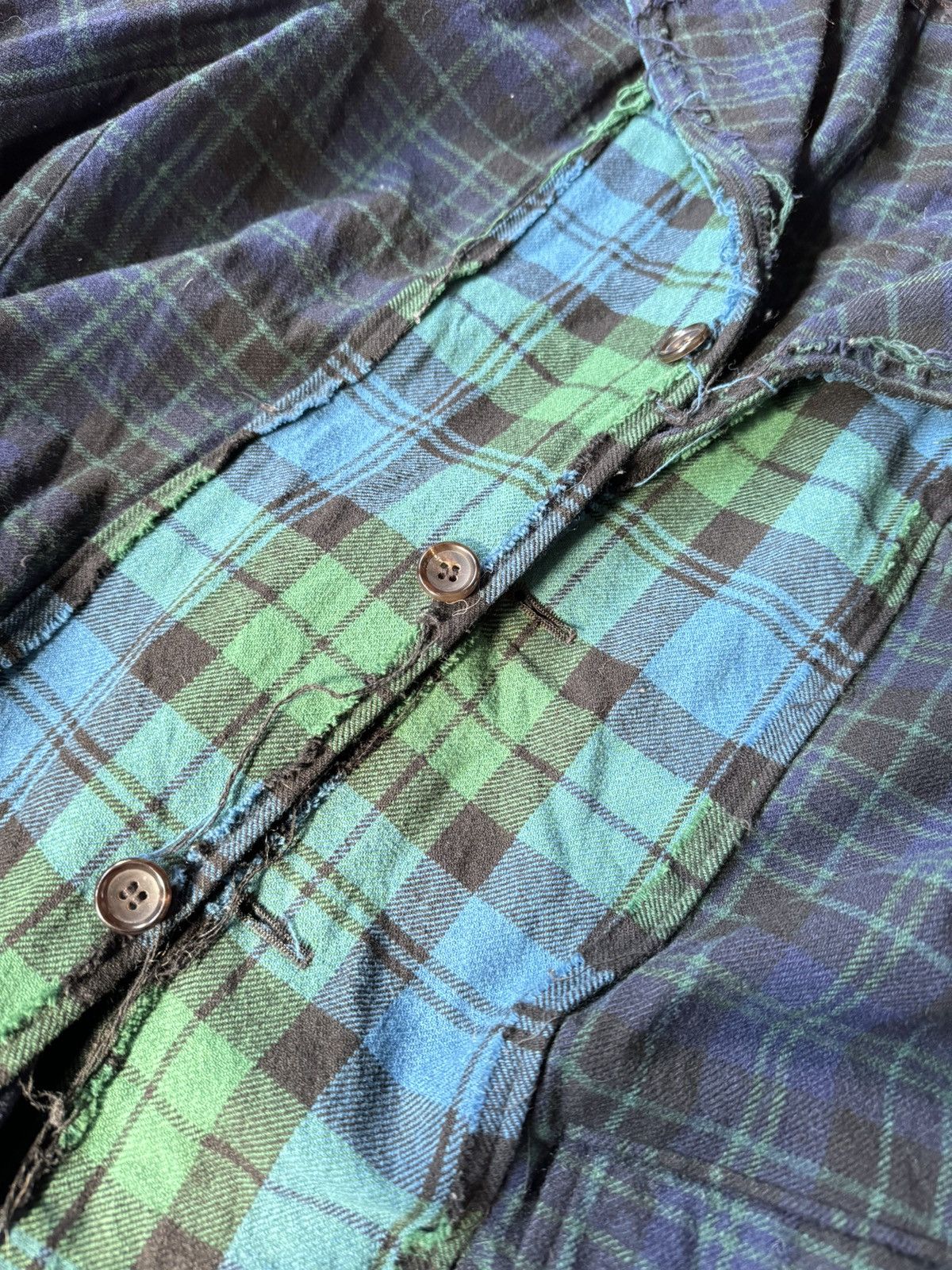 Comme des Garcons Comme des Garçons deconstructed plaid green blazer Size US M / EU 48-50 / 2 - 5 Thumbnail