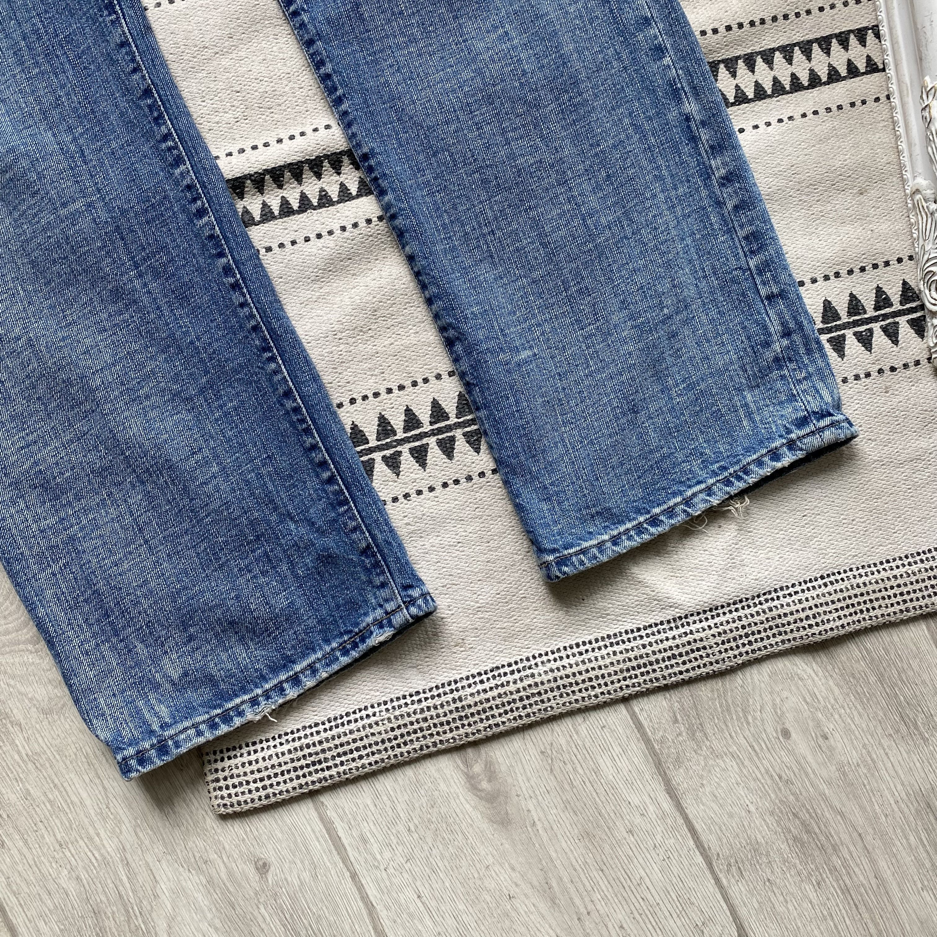 Armani Vintage 90s Armani Jeans Distrssed Luxury Denim pants Size US 30 / EU 46 - 3 Thumbnail