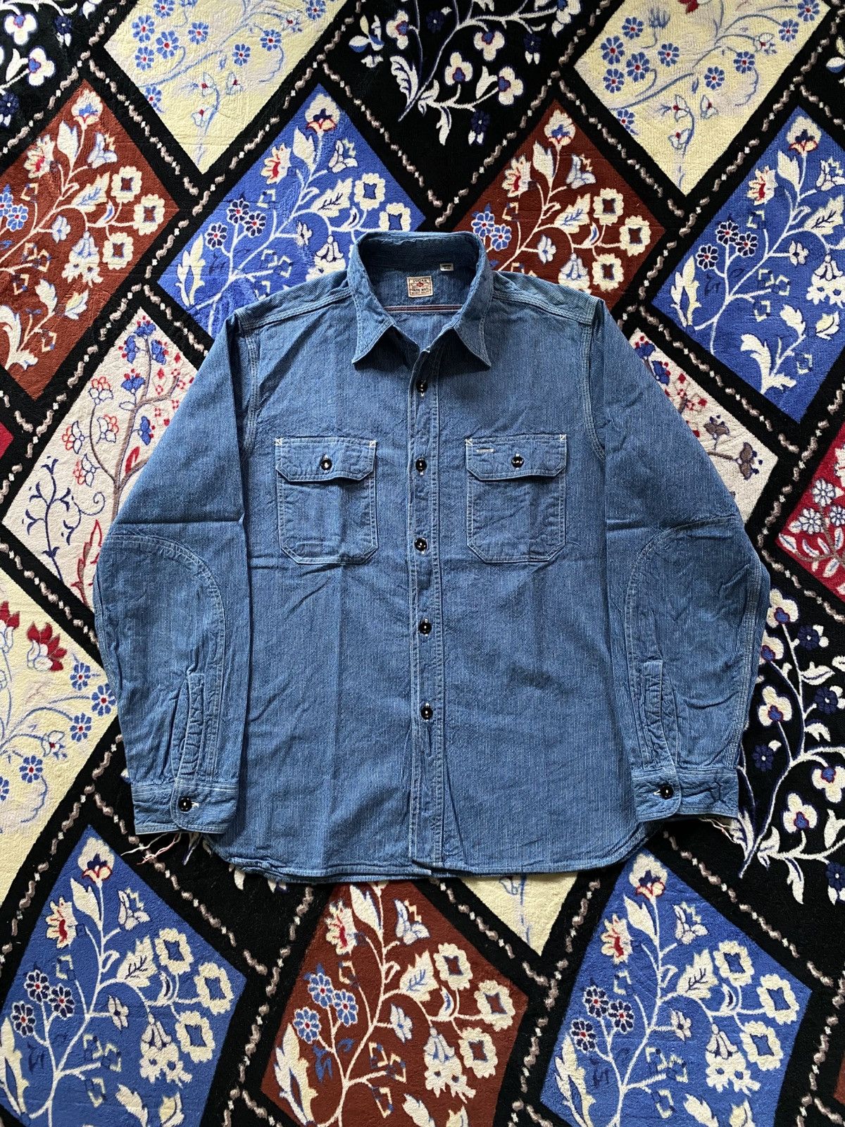 Sugar Cane Sugar Cane Hickory Indigo Denim Work Shirt Size US M / EU 48-50 / 2 - 1 Thumbnail