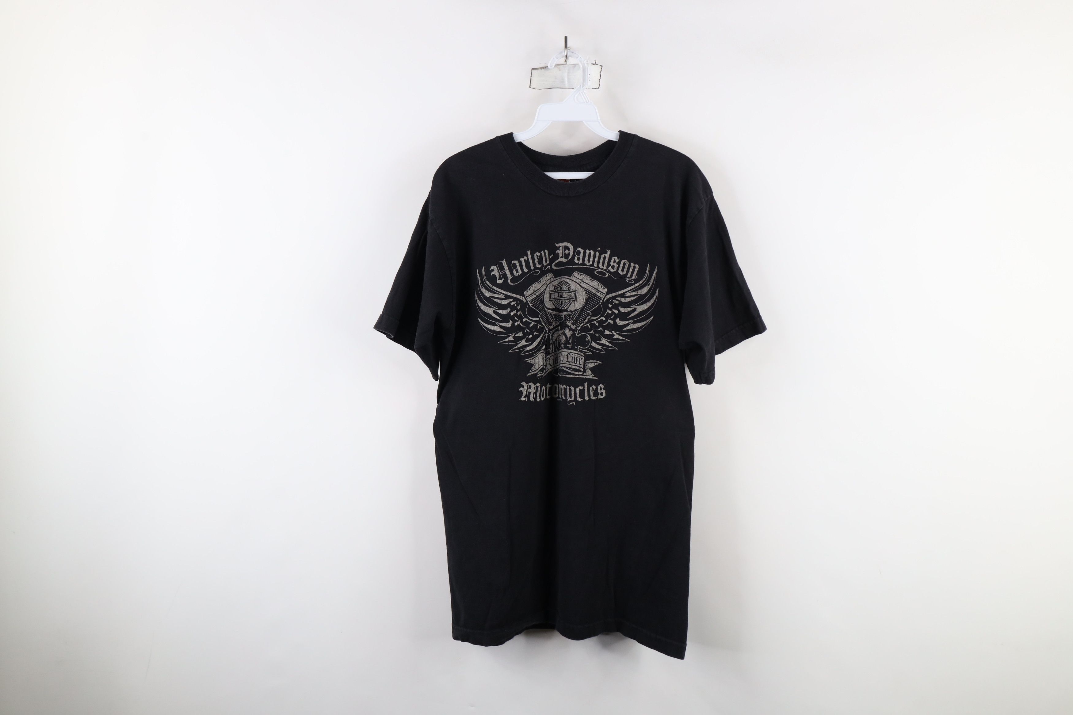 Harley Davidson × Vintage Vintage Y2K Harley Davidson Spell Old English T-Shirt USA Size US L / EU 52-54 / 3 - 1 Thumbnail