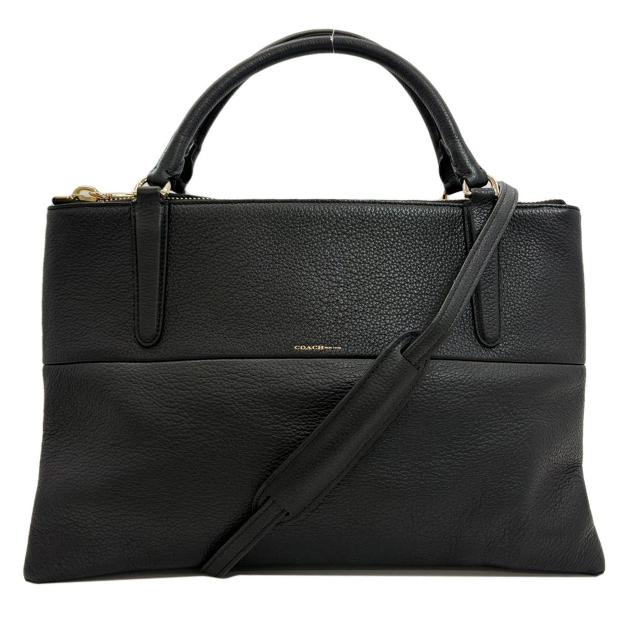 Coach 28160 2-Way Handbag Leather Women's Coach in Black