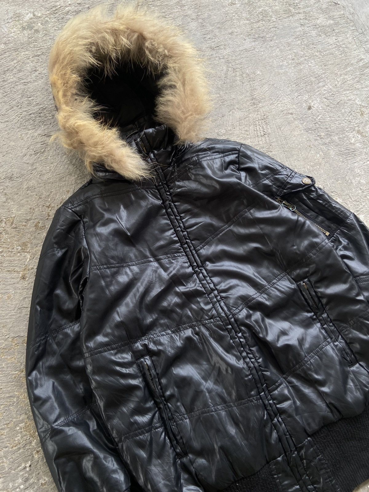If Six Was Nine 2000s Bossy Hill - Vkei Apocalypse Style Puffer Fur Jacket Size US M / EU 48-50 / 2 - 2 Thumbnail