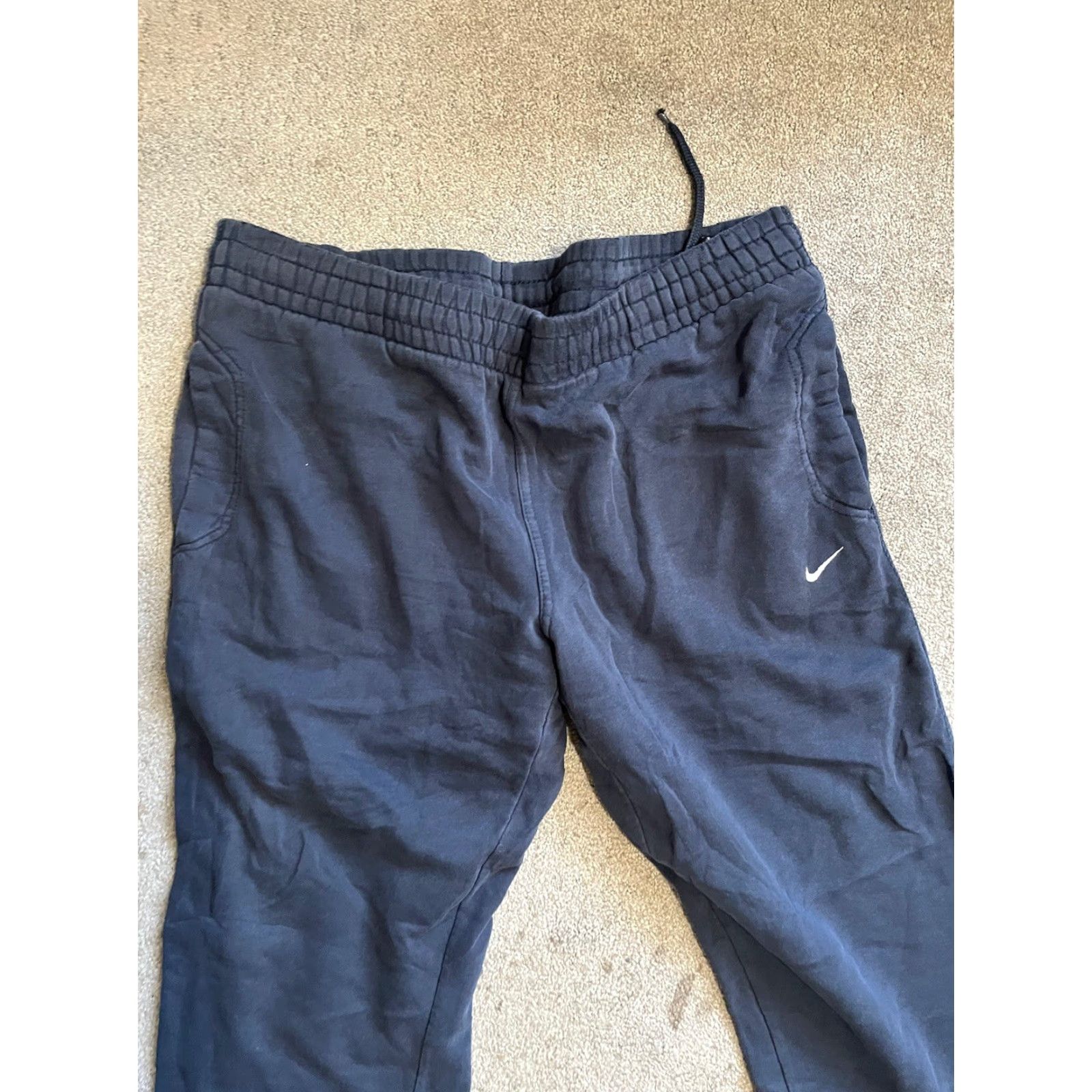 Nike VINTAGE Nike Mens Large Fleece Lined 341574-405 Blue Jogger Sweatpants Shirts? Size US 33 - 2 Thumbnail